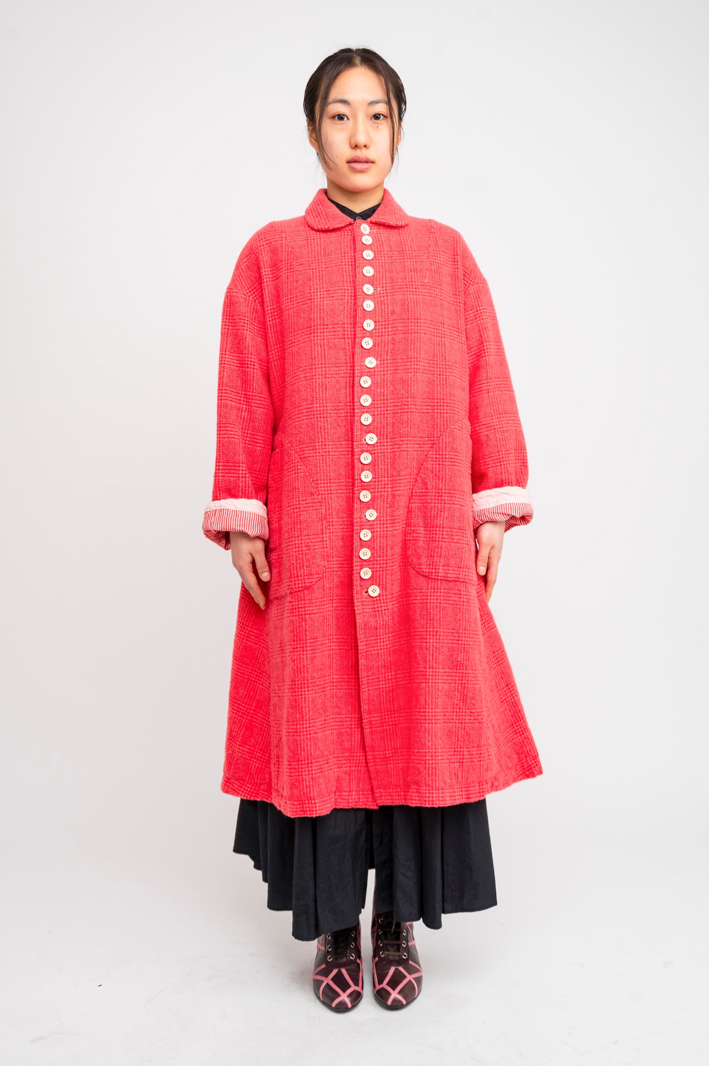 tricot Comme des Garçons 18AW Round Neck Coat
