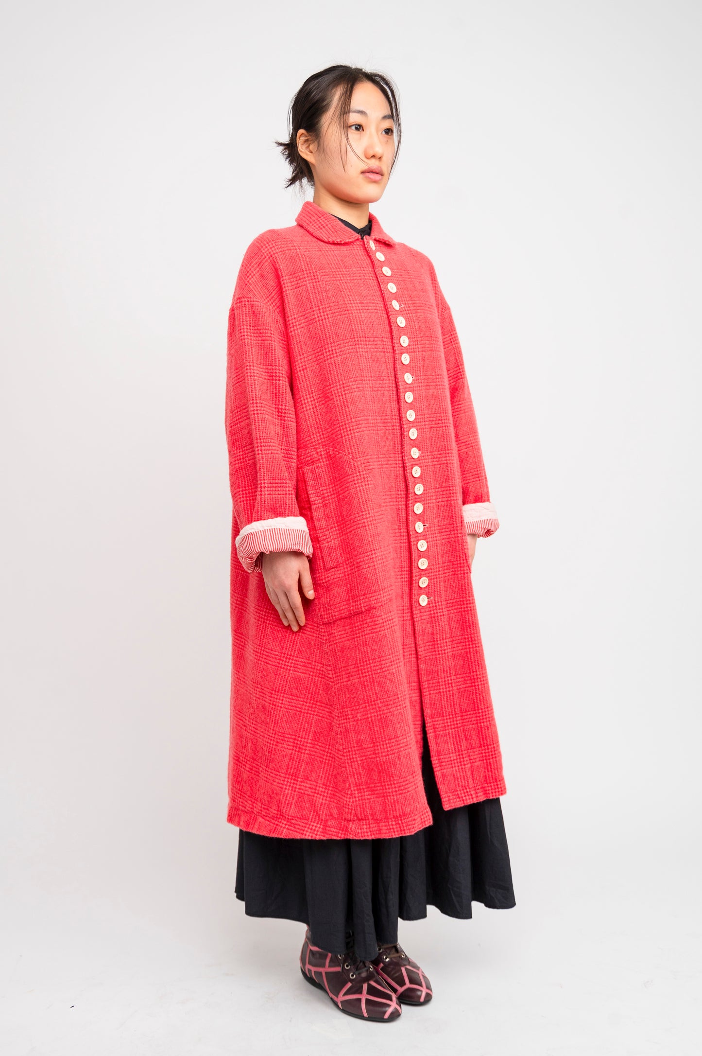 tricot Comme des Garçons 18AW Round Neck Coat