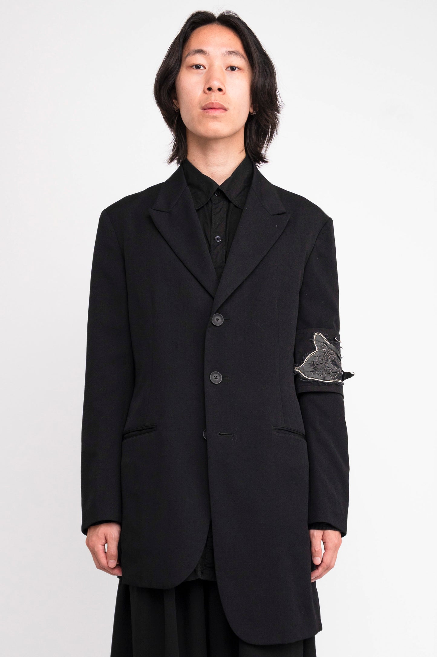 Yohji Yamamoto Pour Homme 20AW Unbalanced Jacket with armband