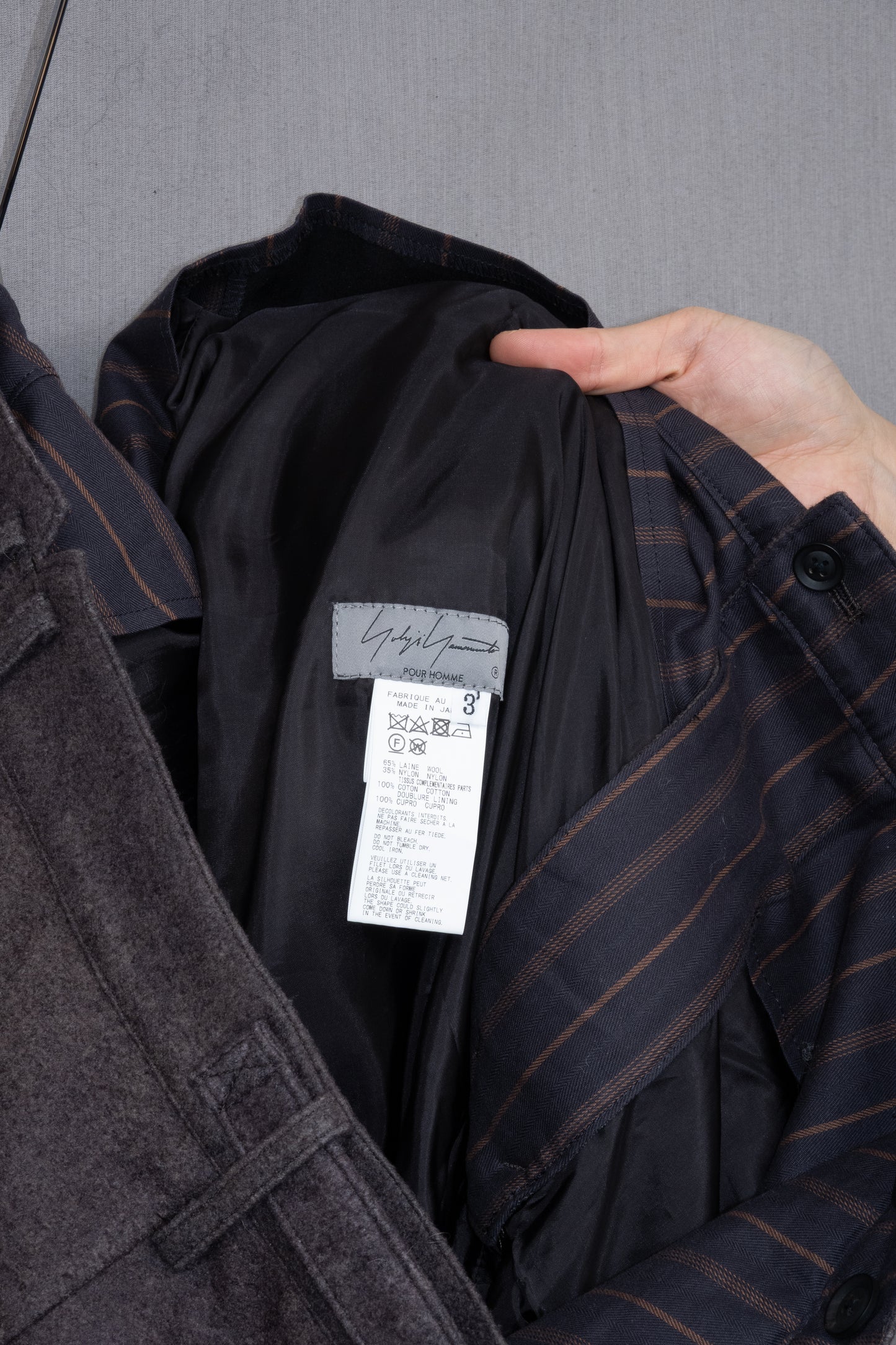 Yohji Yamamoto Pour Homme 2022AW Zdzisław Beksiński Wool Trouser