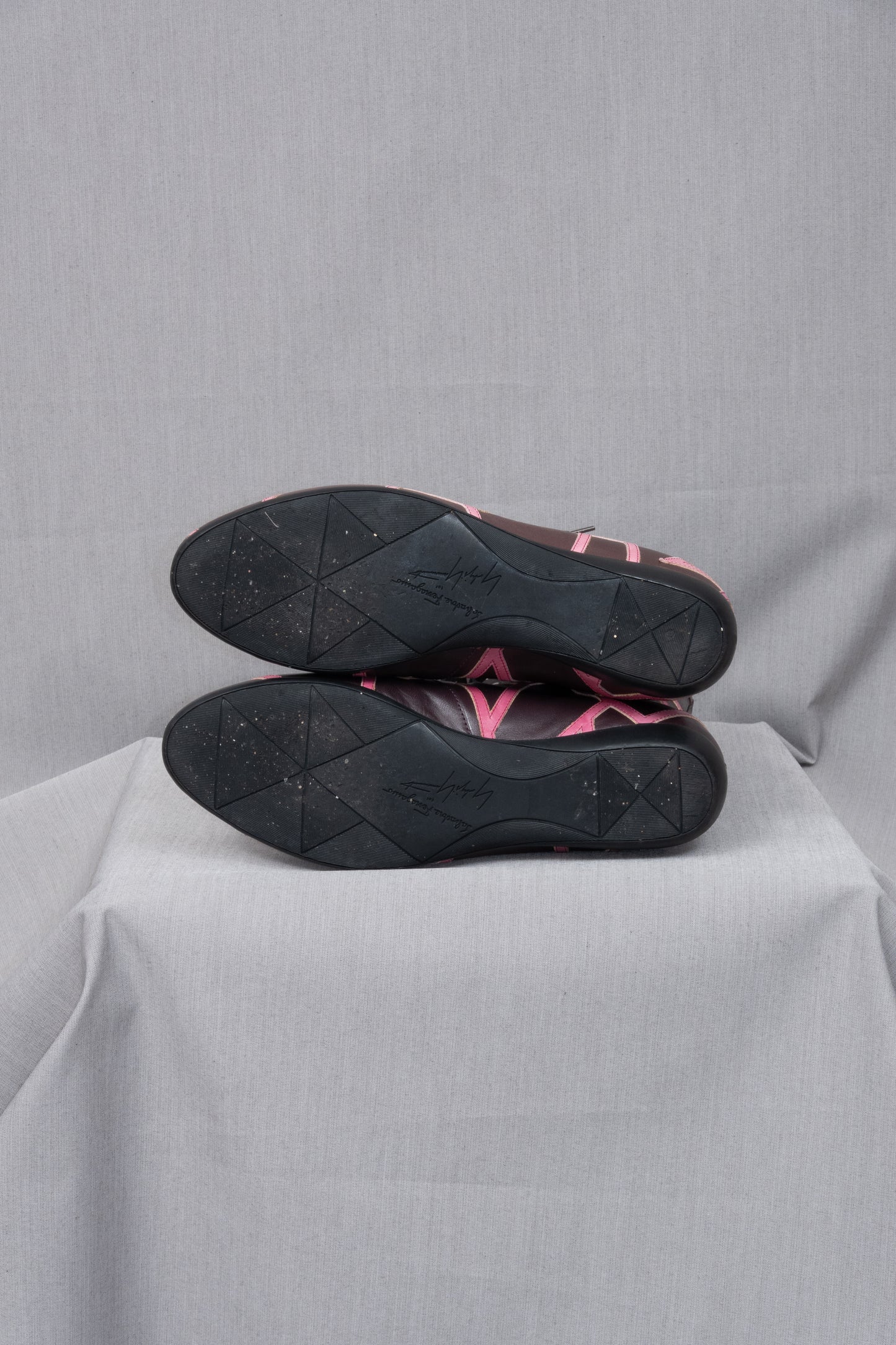 Yohji Yamamoto x Salvatore Ferragamo 09AW LIMA Purple Pink Leather Boots