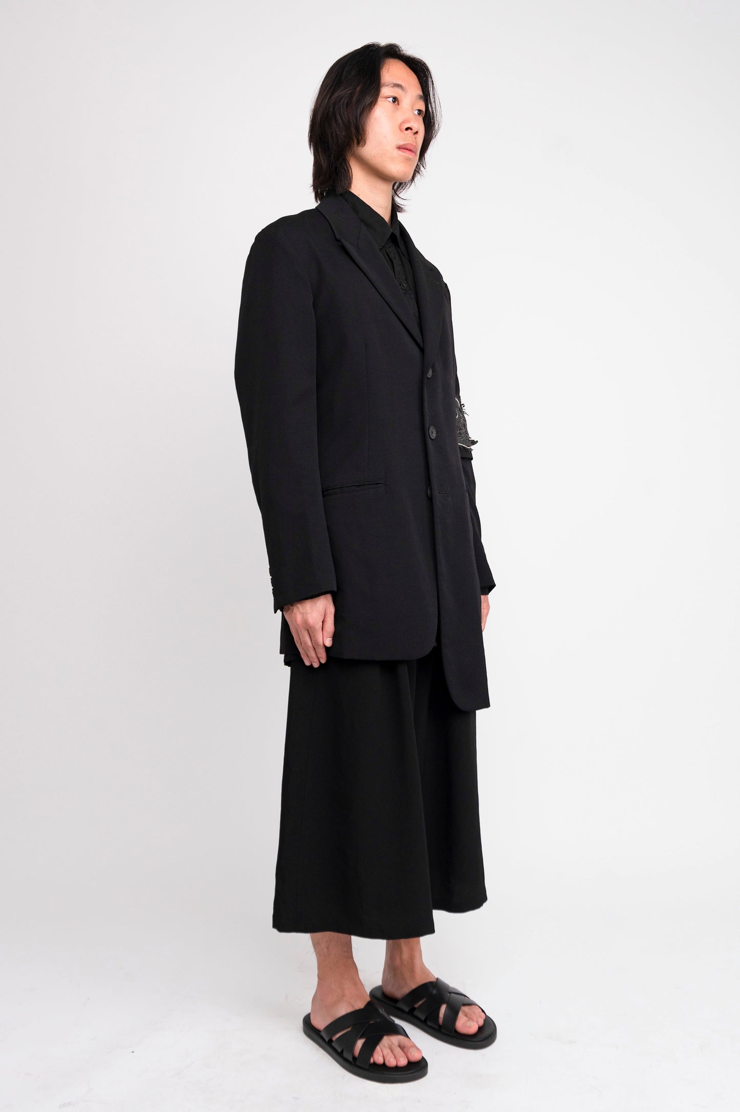 Yohji Yamamoto Pour Homme 20AW Unbalanced Jacket with armband