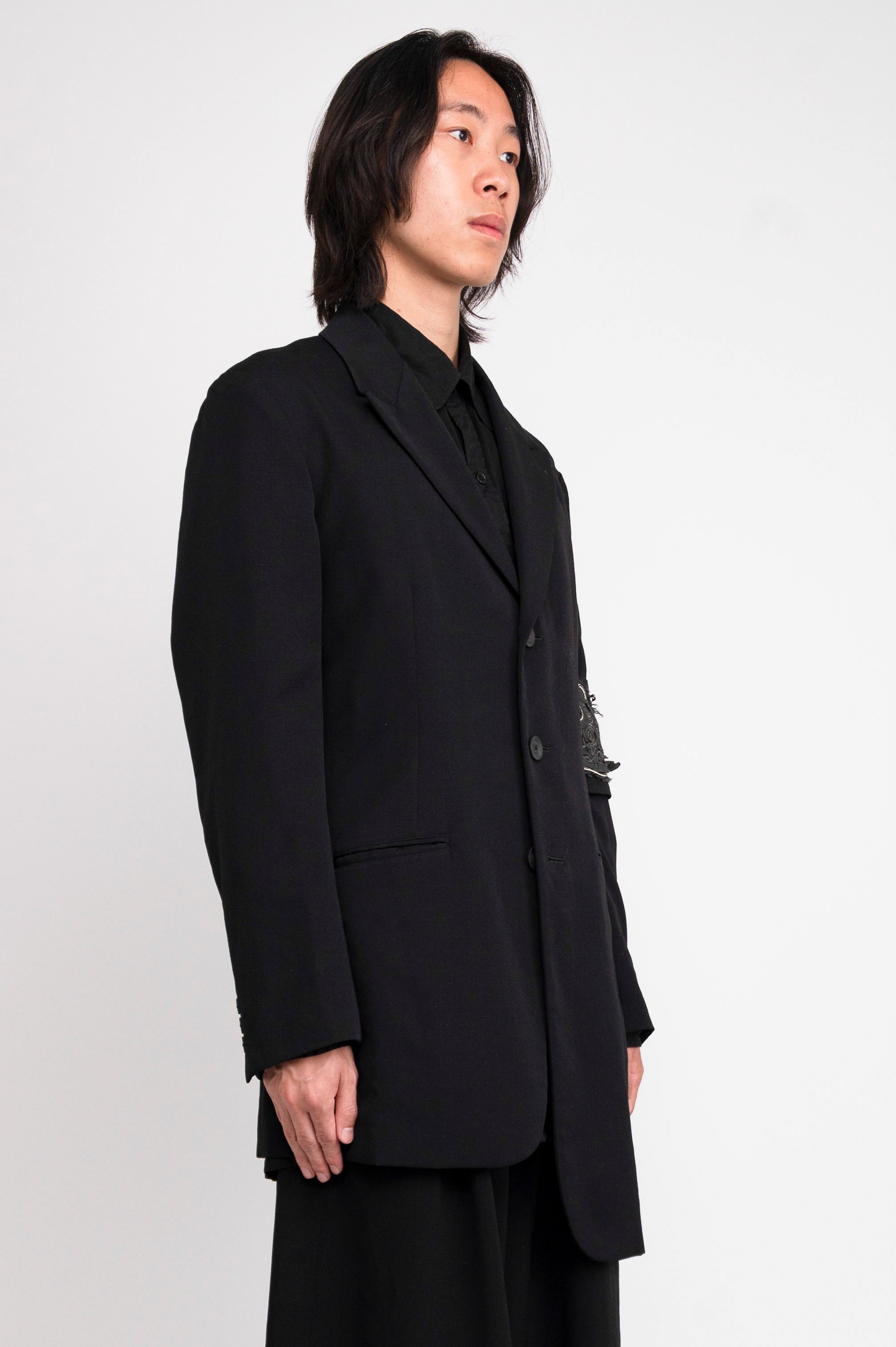 Yohji Yamamoto Pour Homme 20AW Unbalanced Jacket with