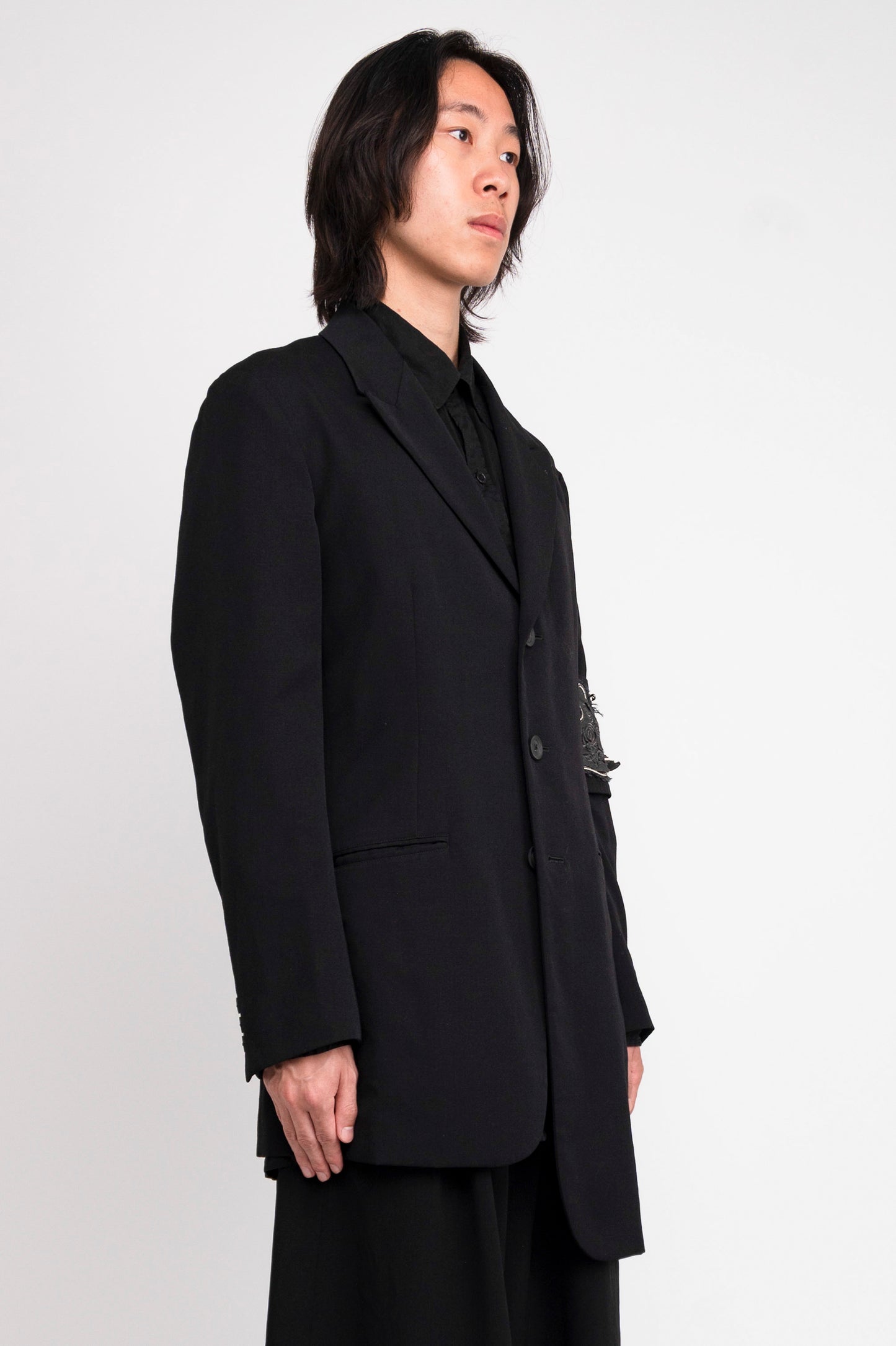 Yohji Yamamoto Pour Homme 20AW Unbalanced Jacket with armband
