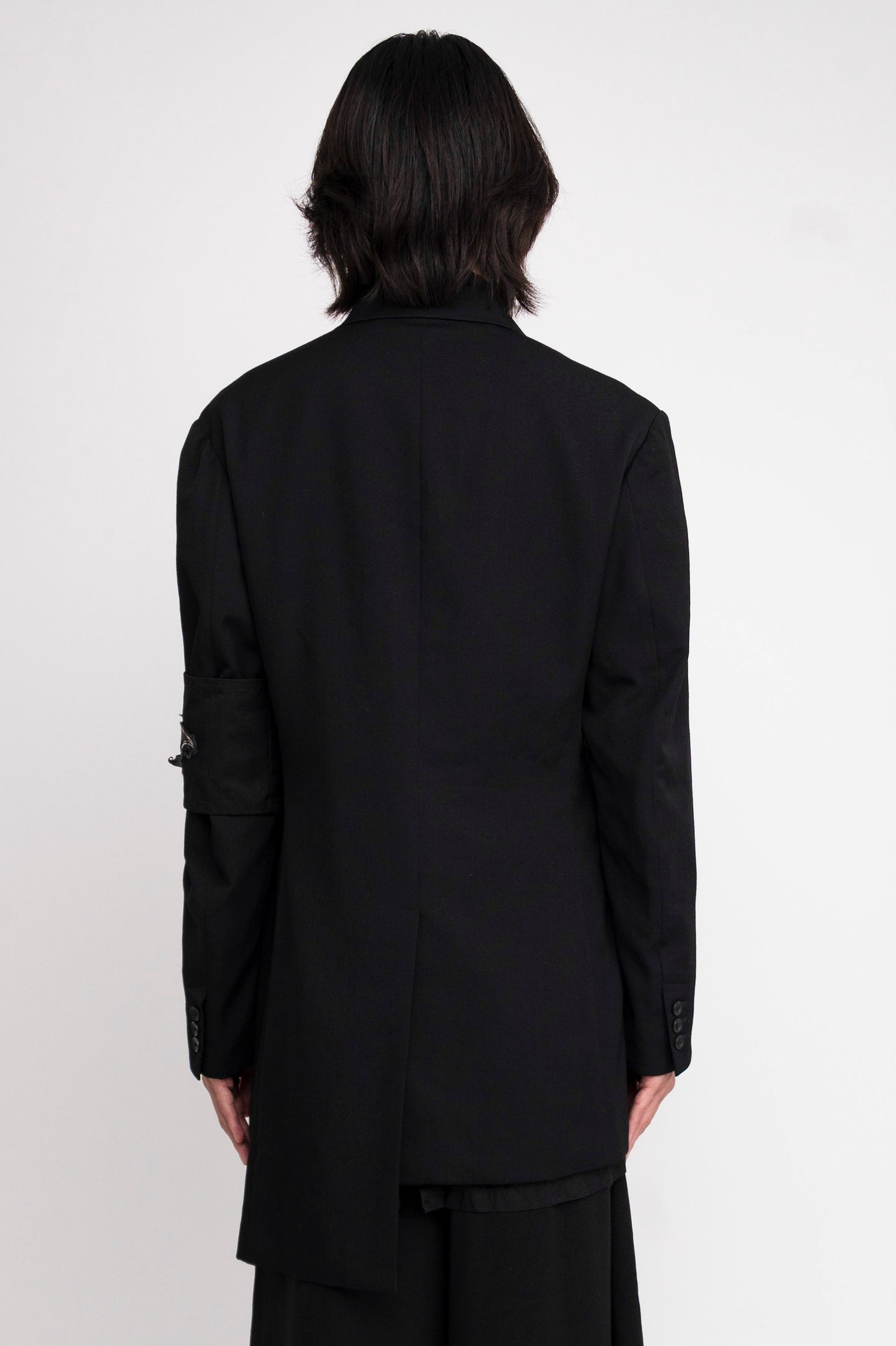 Yohji Yamamoto Pour Homme 20AW Unbalanced Jacket with armband