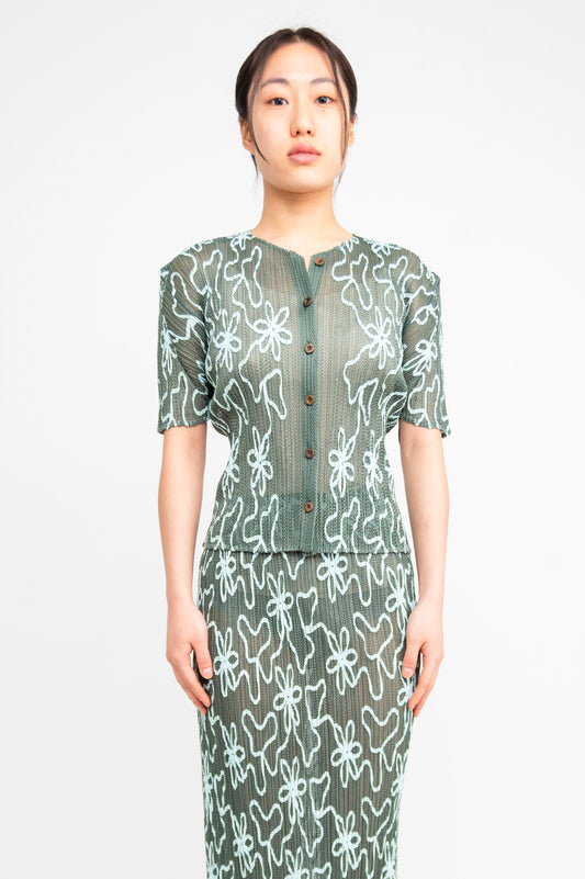 Issey Miyake Pleats Please Pleated Two Pieces Dress