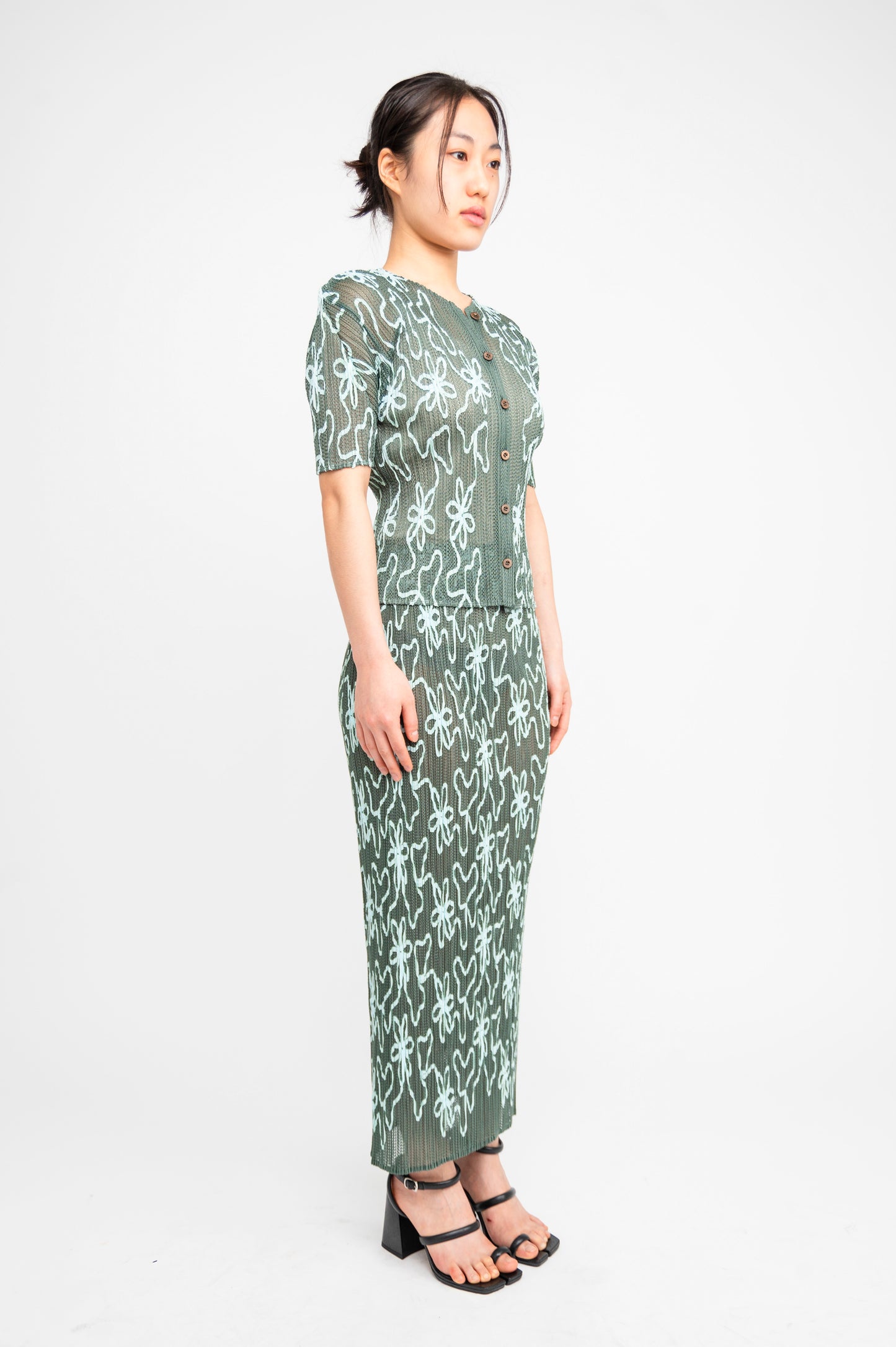 Issey Miyake Pleats Please Pleated Two Pieces Dress