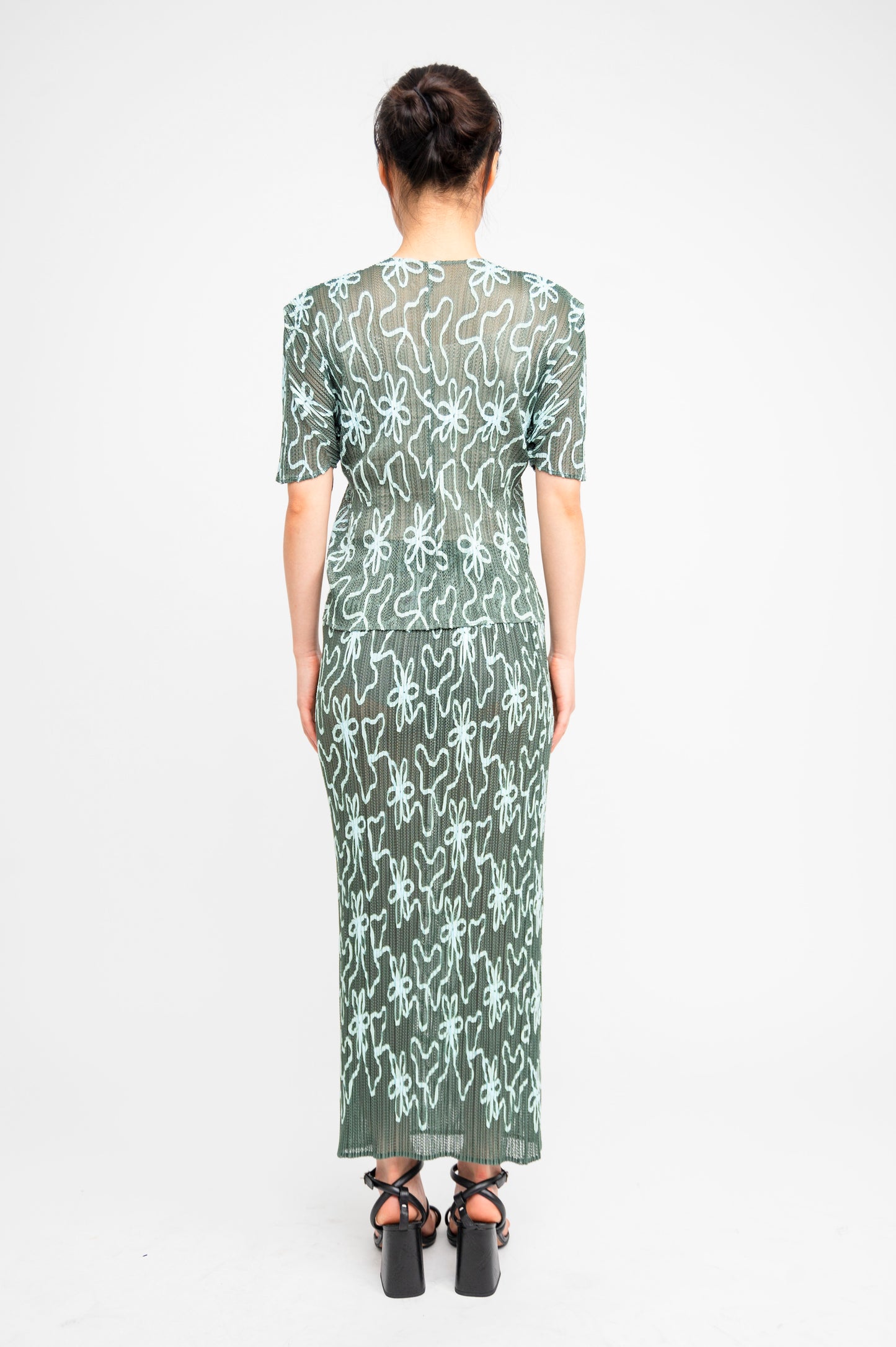 Issey Miyake Pleats Please Pleated Two Pieces Dress