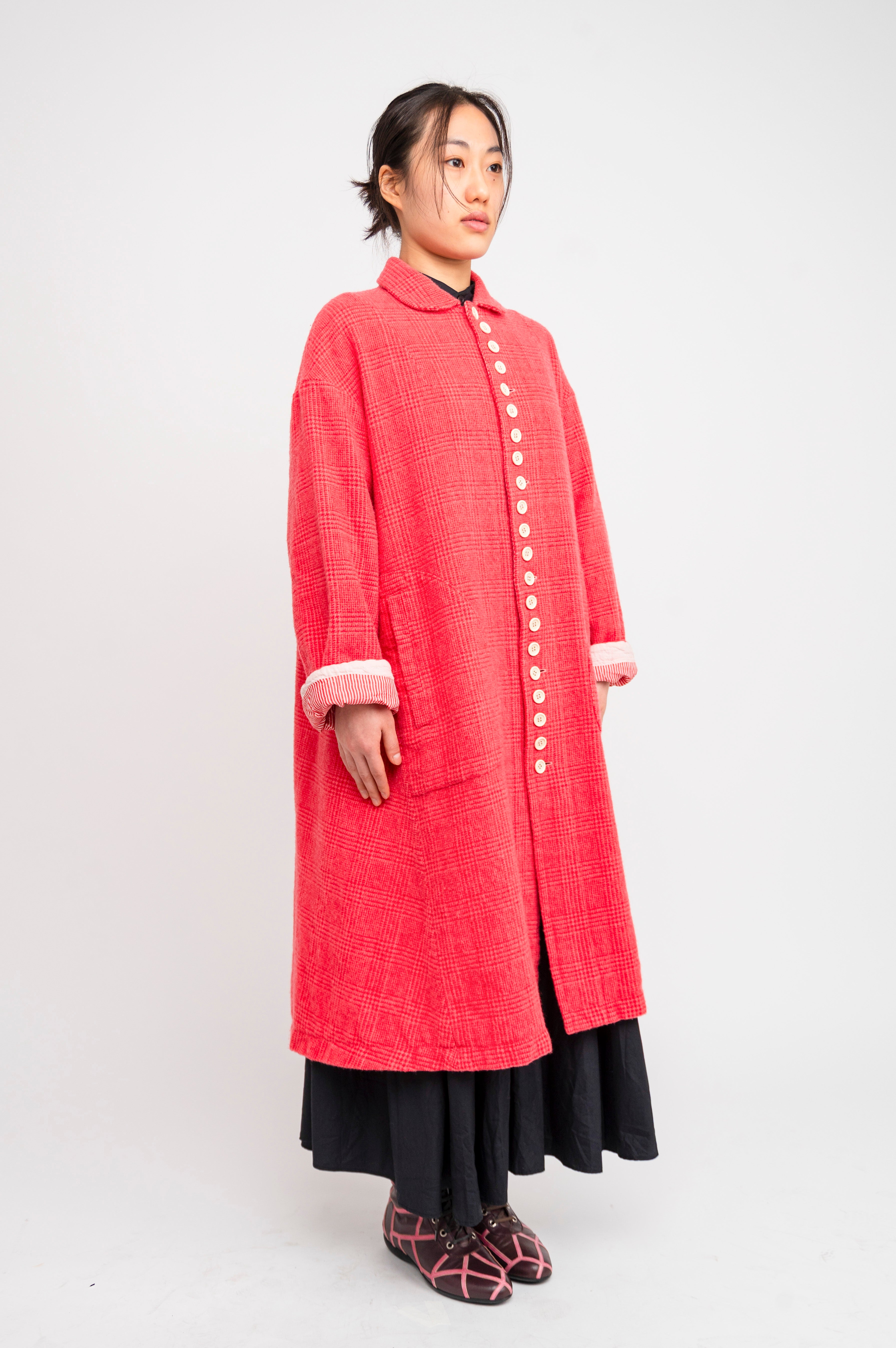 tricot Comme des Garçons 18AW Round Neck Coat – MARU