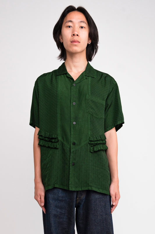 Toga Virilis Ruffle Trim Short Sleeve Shirt