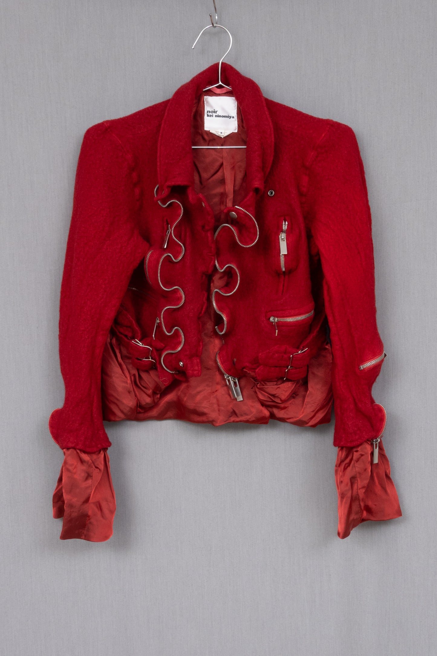 Noir Kei Ninomiya 2020AW  Felted Wool Rider's Jacket