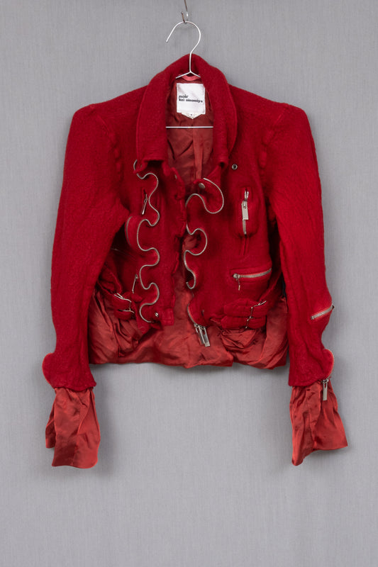 Noir Kei Ninomiya 2020AW  Felted Wool Rider's Jacket