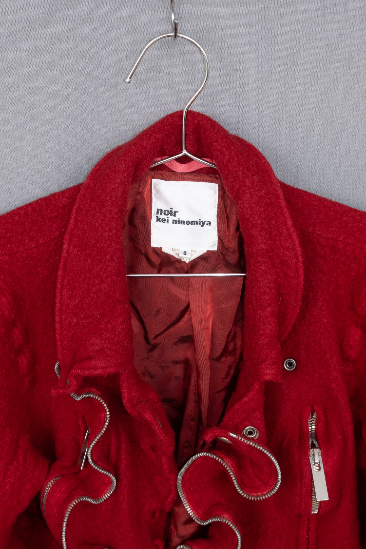 Noir Kei Ninomiya 2020AW  Felted Wool Rider's Jacket