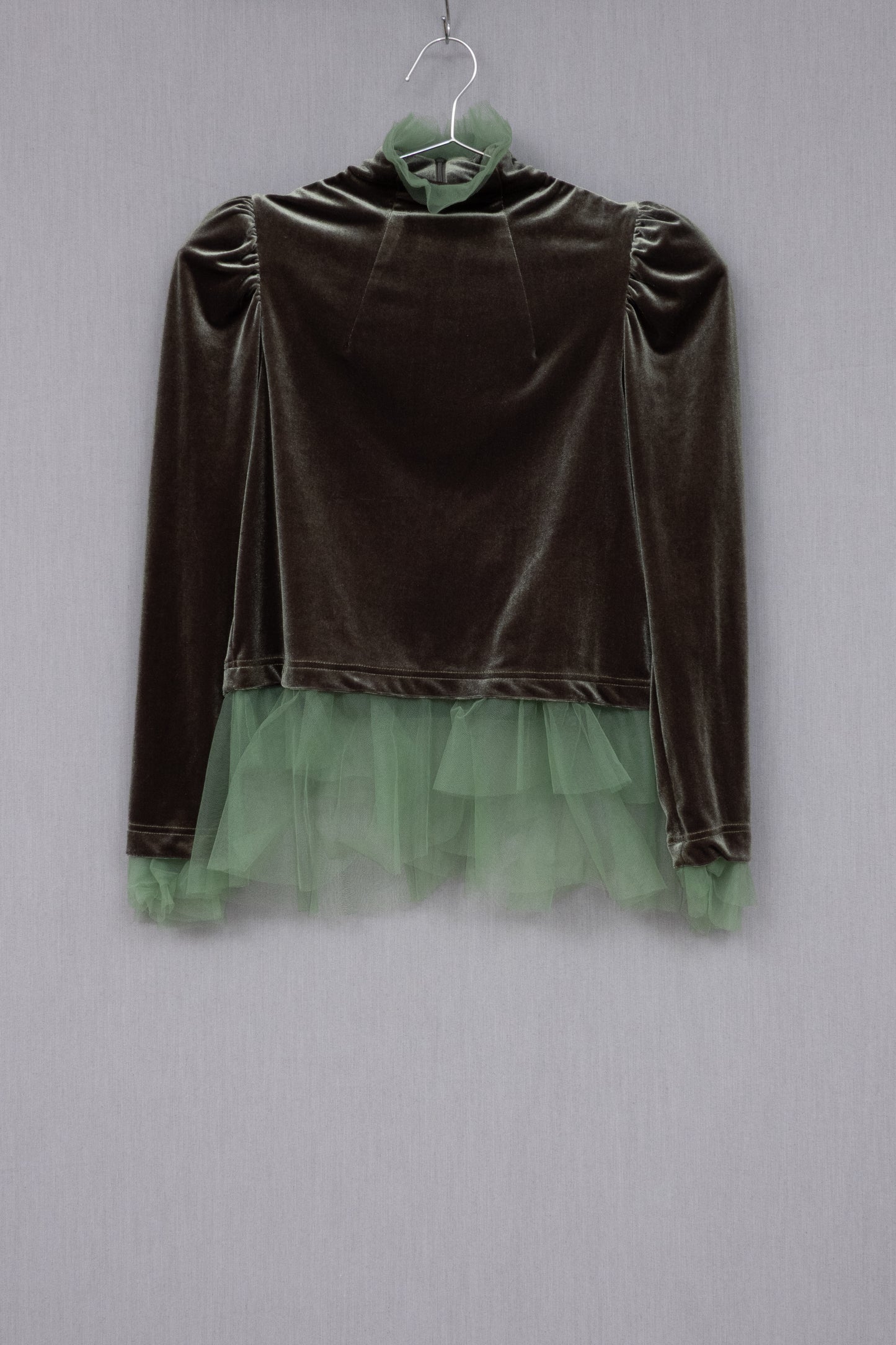 Noir Kei Ninomiya 2024AW Velor Tulle Shirt