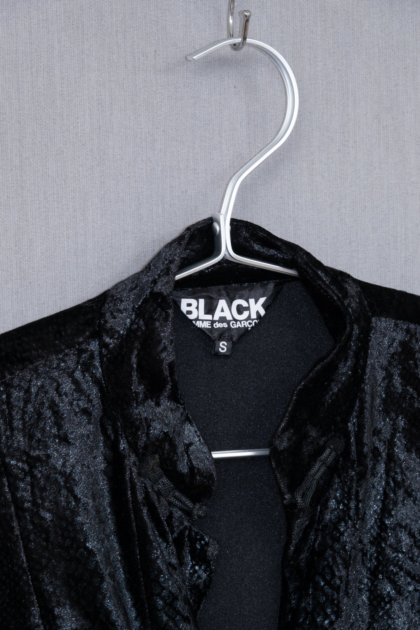 Comme des Garçons BLACK Python-Pattern Velour-Effect Gown