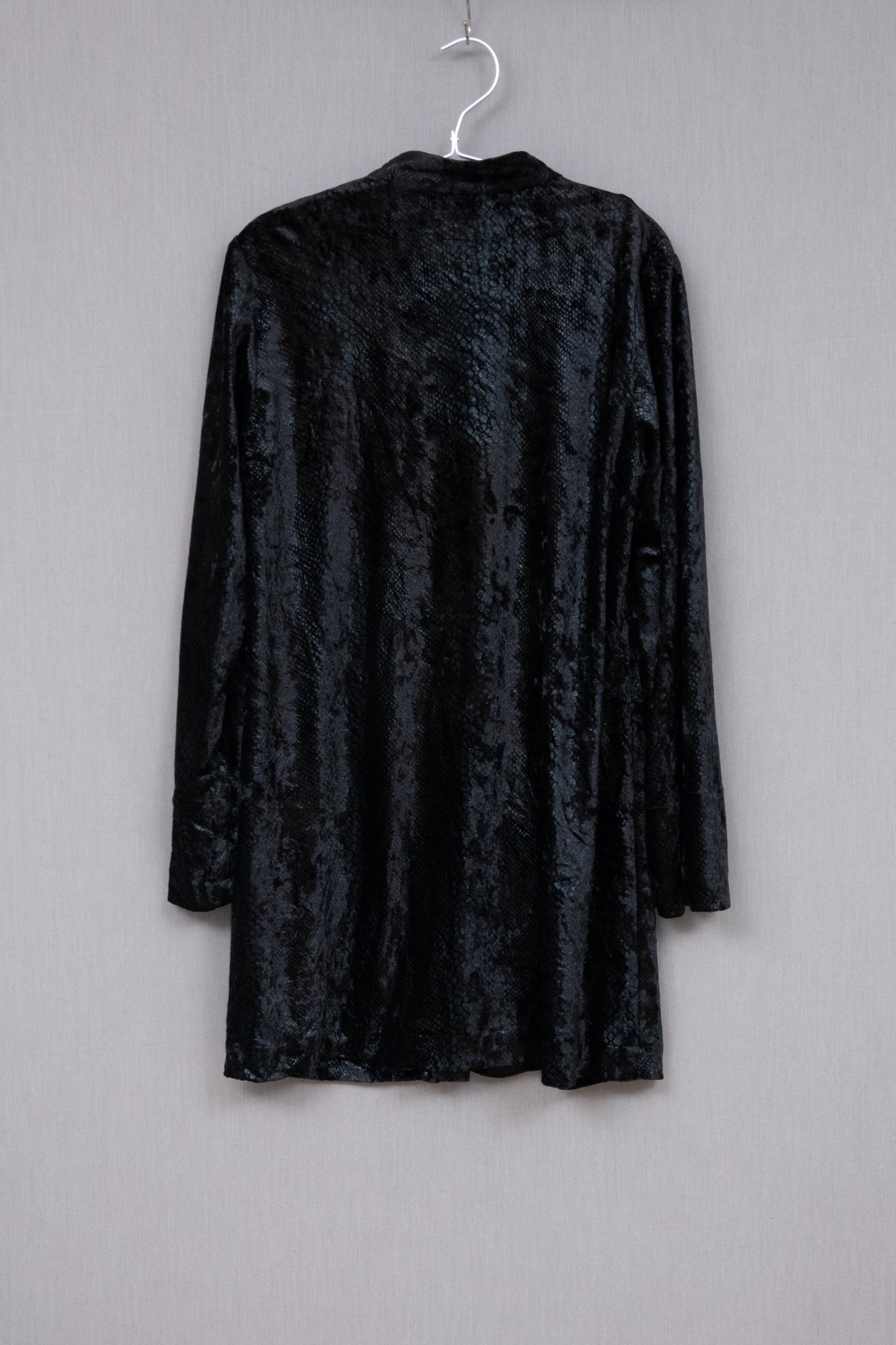 Comme des Garçons BLACK Python-Pattern Velour-Effect Gown