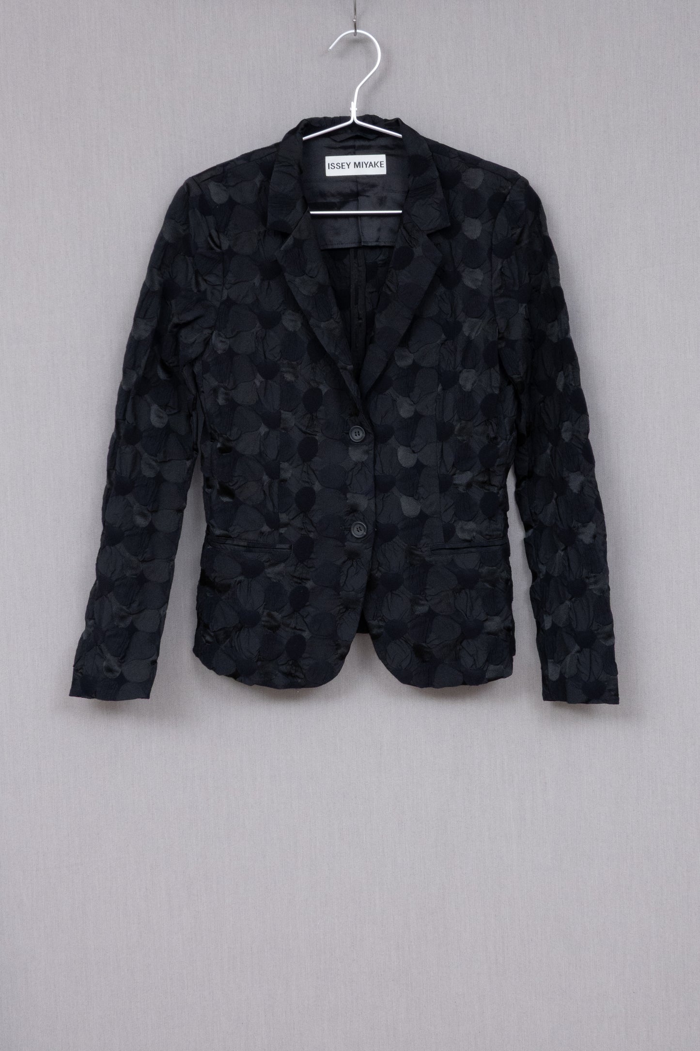 Issey Miyake Embossed Finish Tailored Jacket