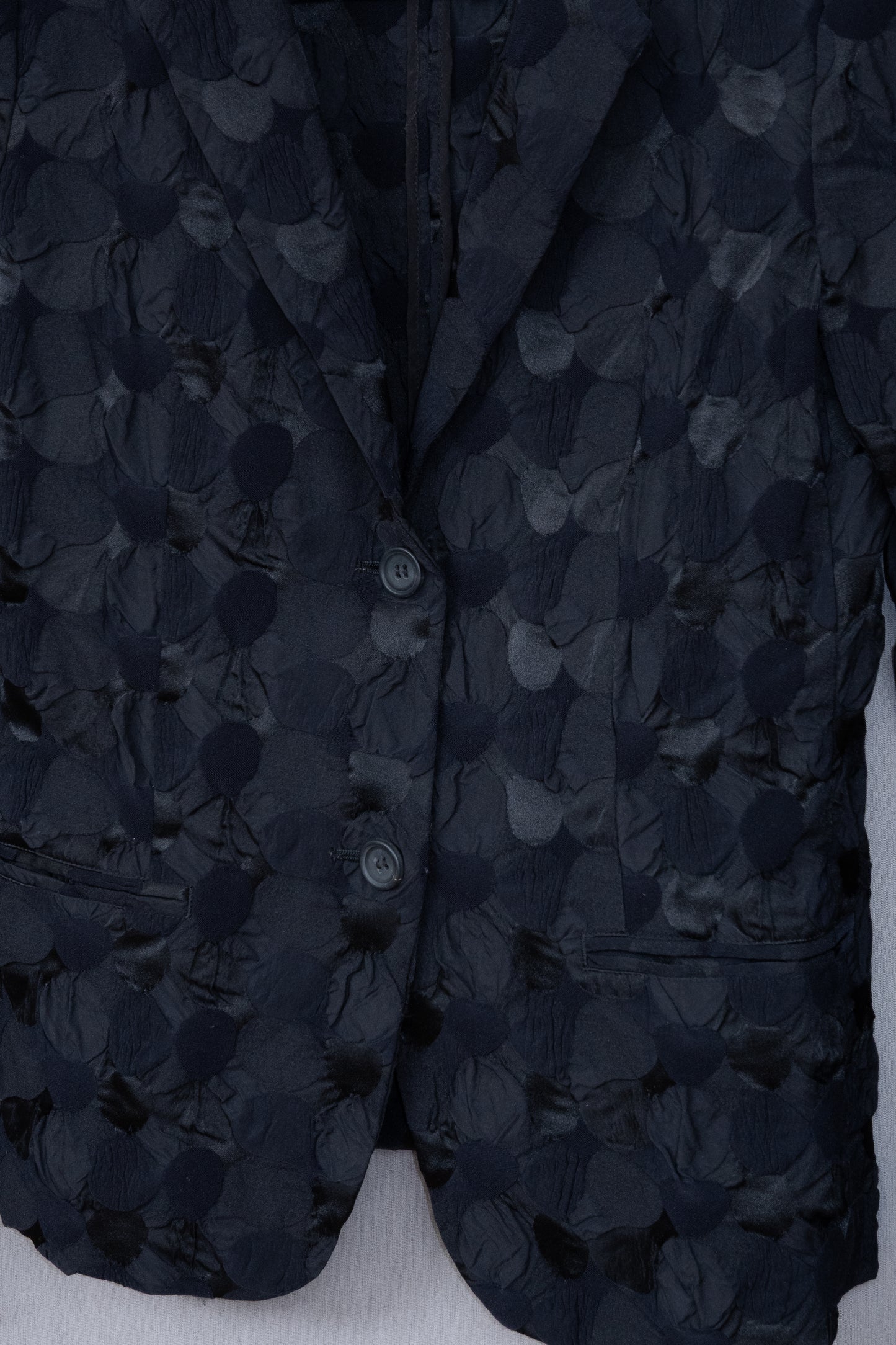 Issey Miyake Embossed Finish Tailored Jacket