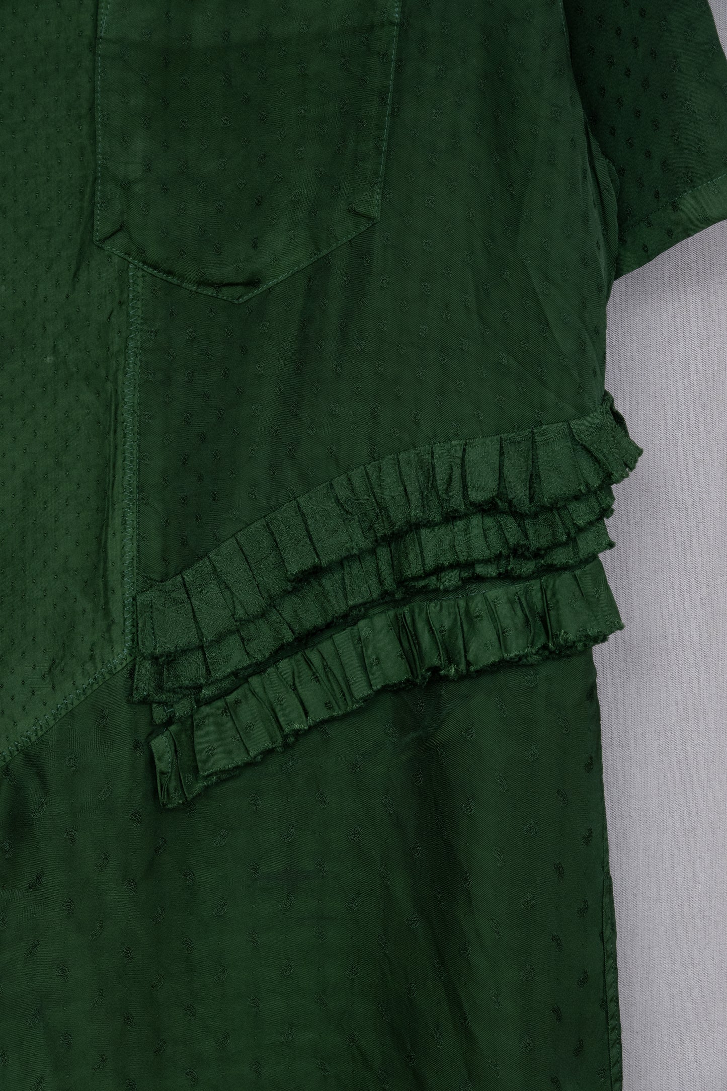 Toga Virilis Ruffle Trim Short Sleeve Shirt
