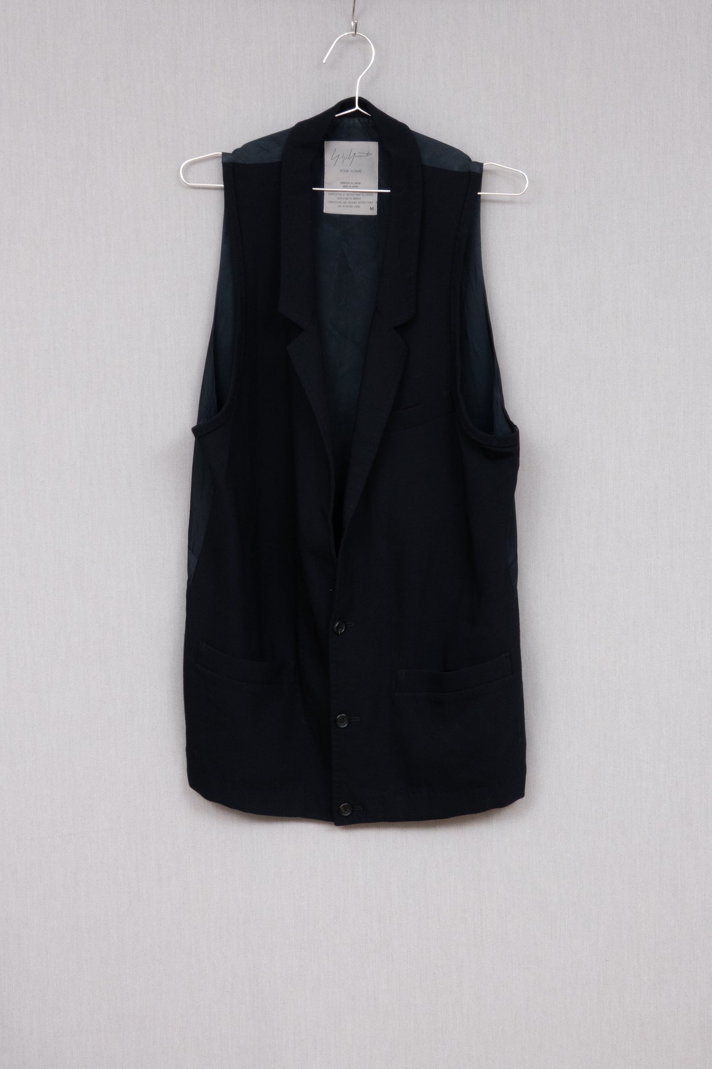 Yohji Yamamoto Pour Homme 1994AW Marionette era Wool Long Vest