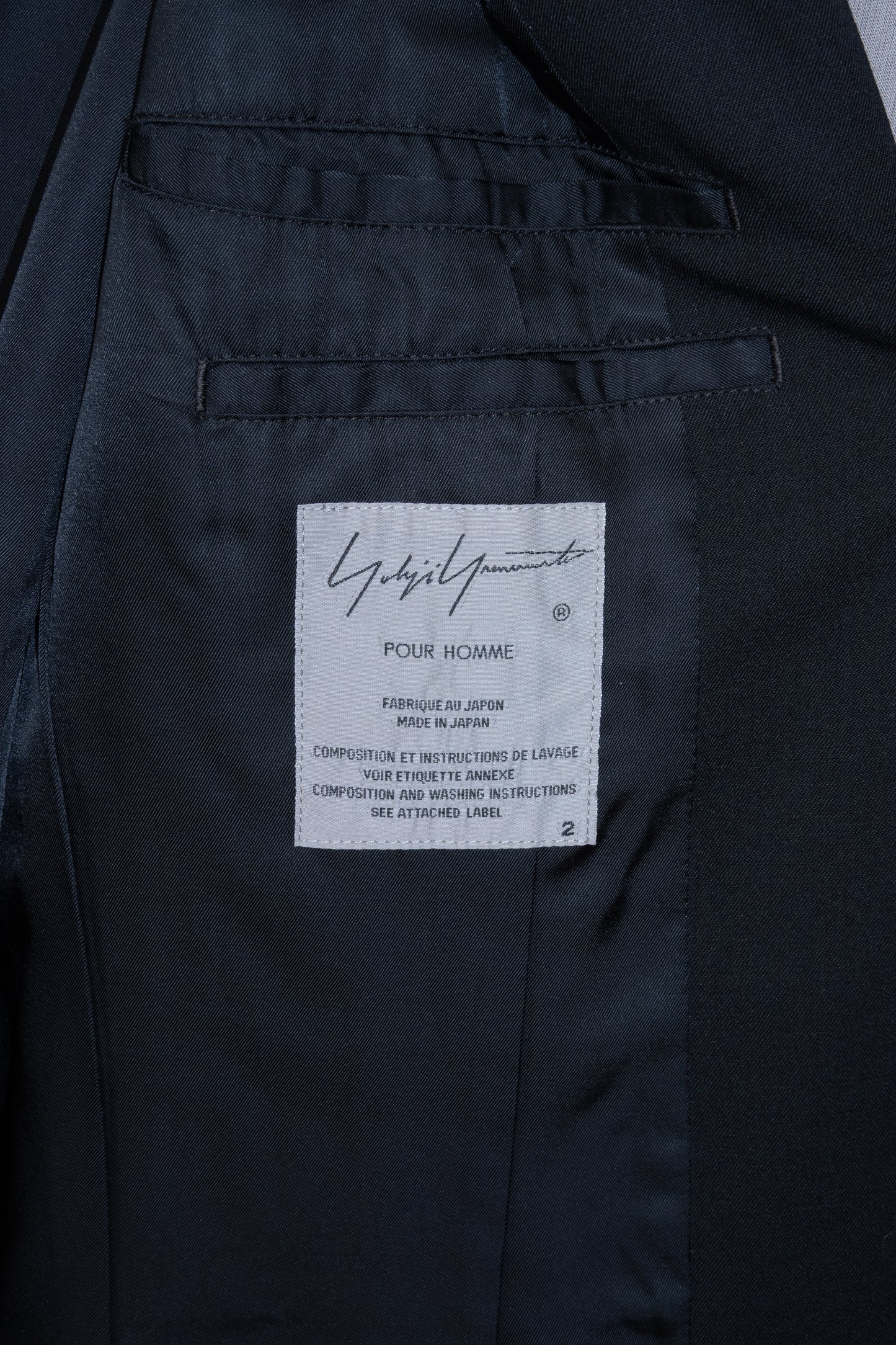 Yohji Yamamoto Pour Homme 2020AW Unbalanced Jacket with armband