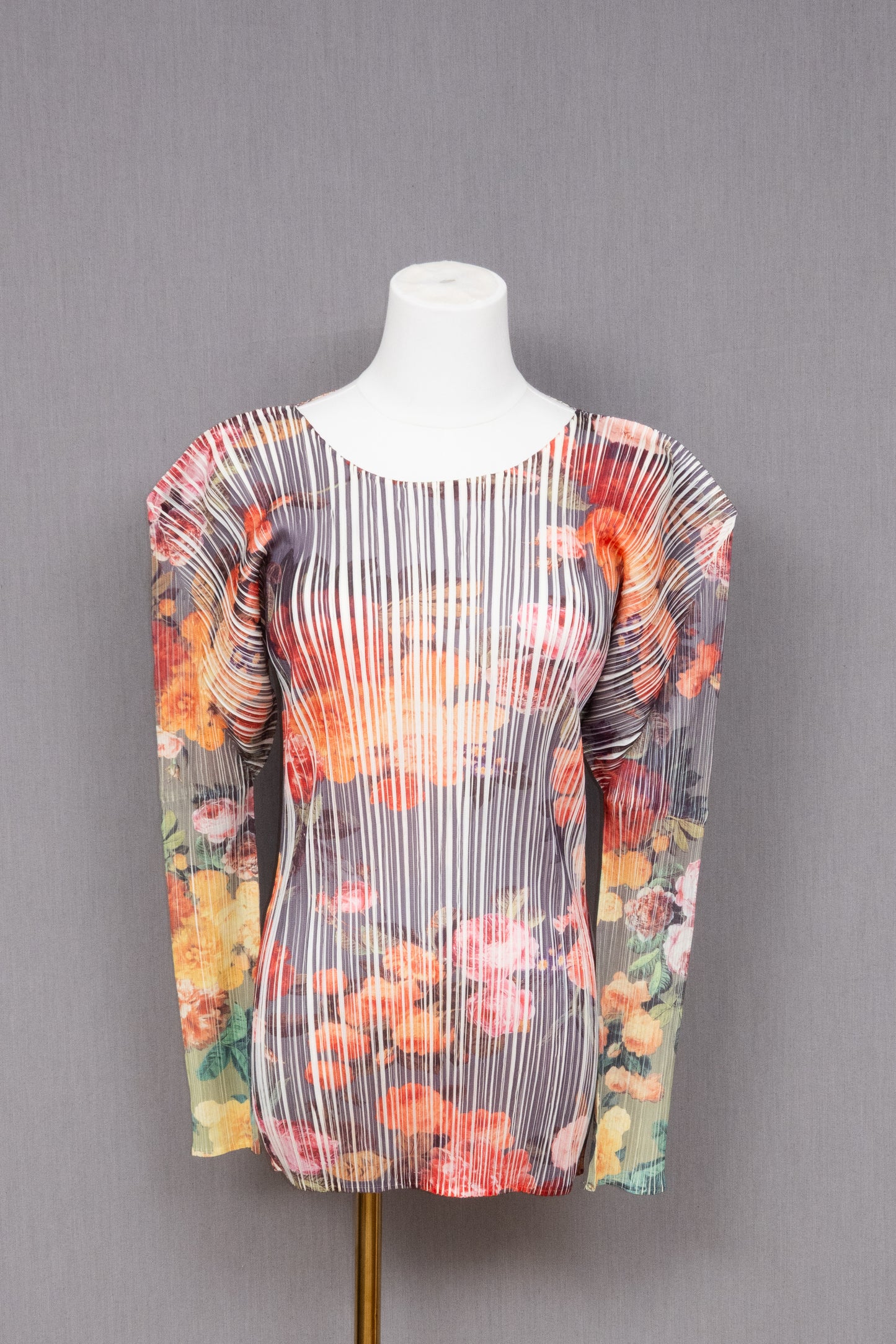Pleats Please Issey Miyake 1994AW  Floral Top