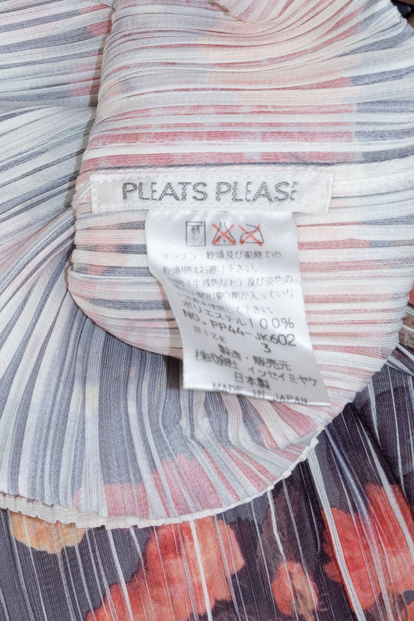 Pleats Please Issey Miyake 1994AW  Floral Top