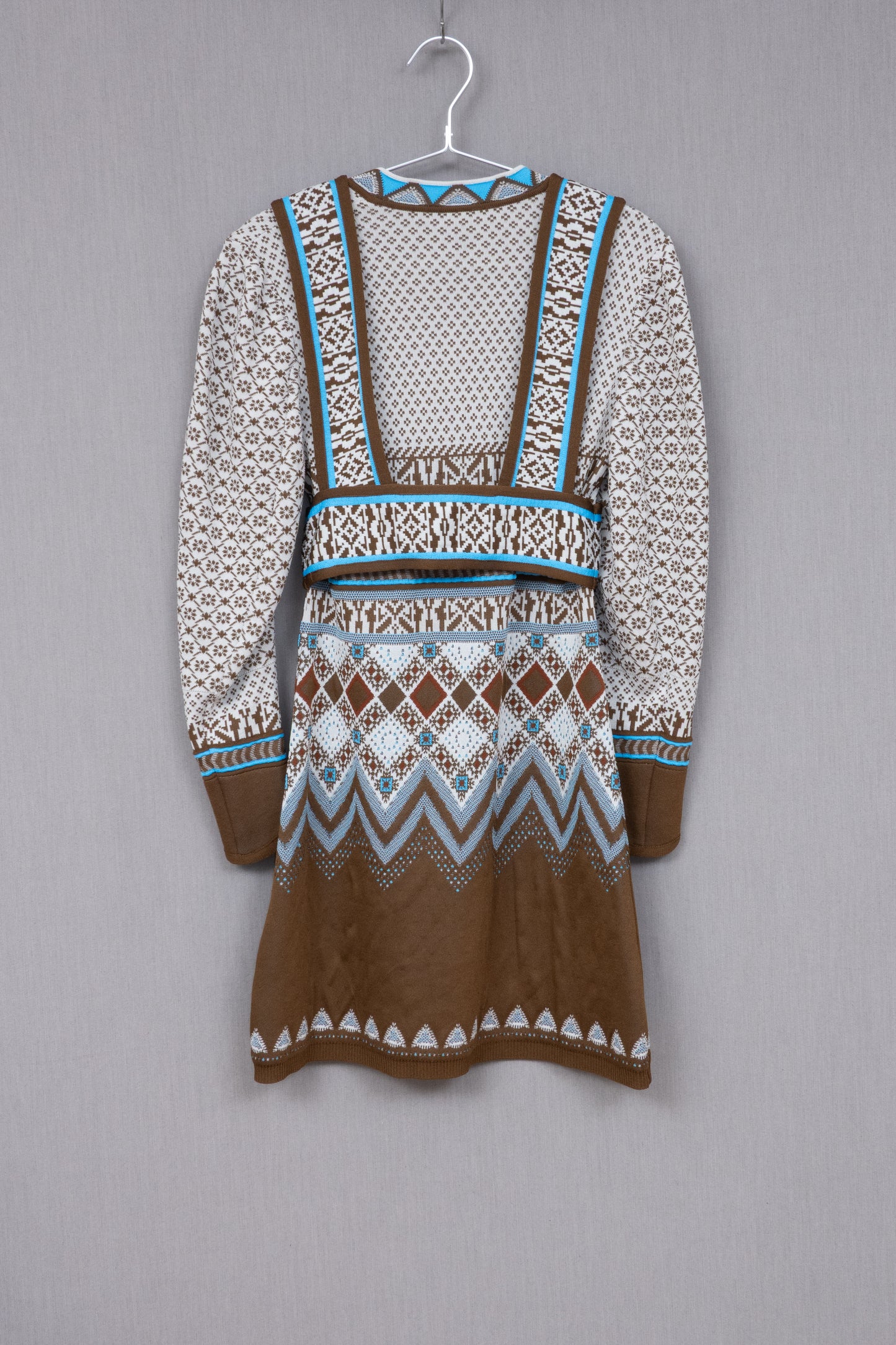 Mame Kurogouchi 2022AW Fair Isle Knitted Dress