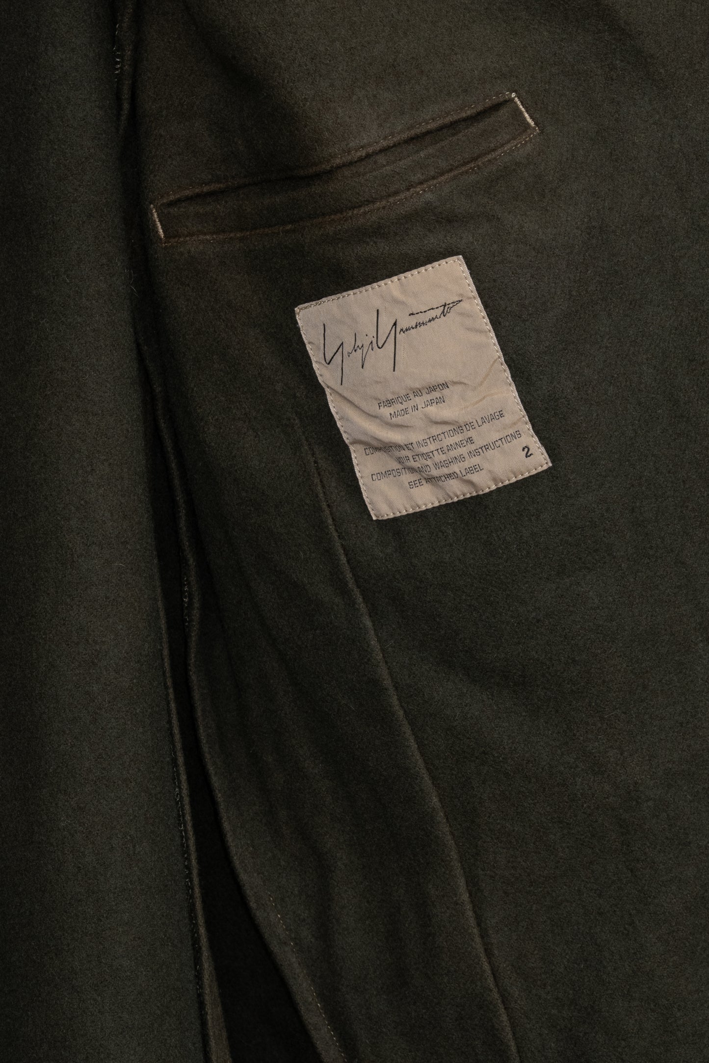 Yohji Yamamoto Pour Homme 2006AW Pleated Wool Jacket