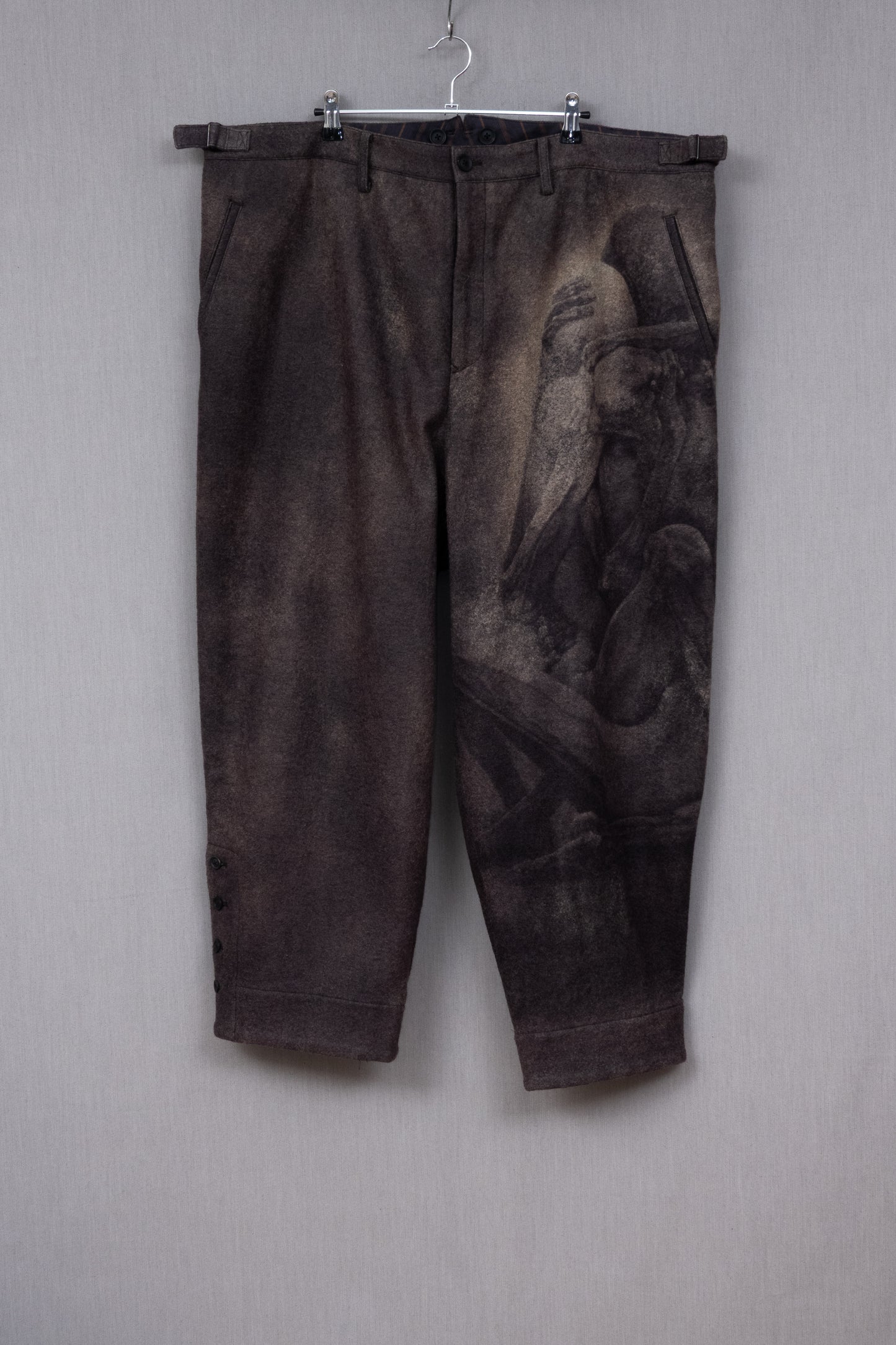 Yohji Yamamoto Pour Homme 2022AW Zdzisław Beksiński Wool Trouser