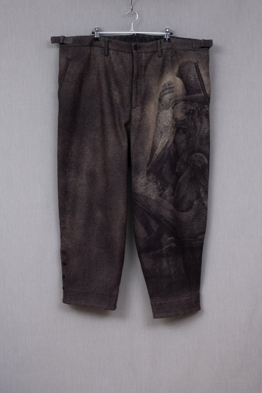 Yohji Yamamoto Pour Homme 2022AW Zdzisław Beksiński Wool Trouser