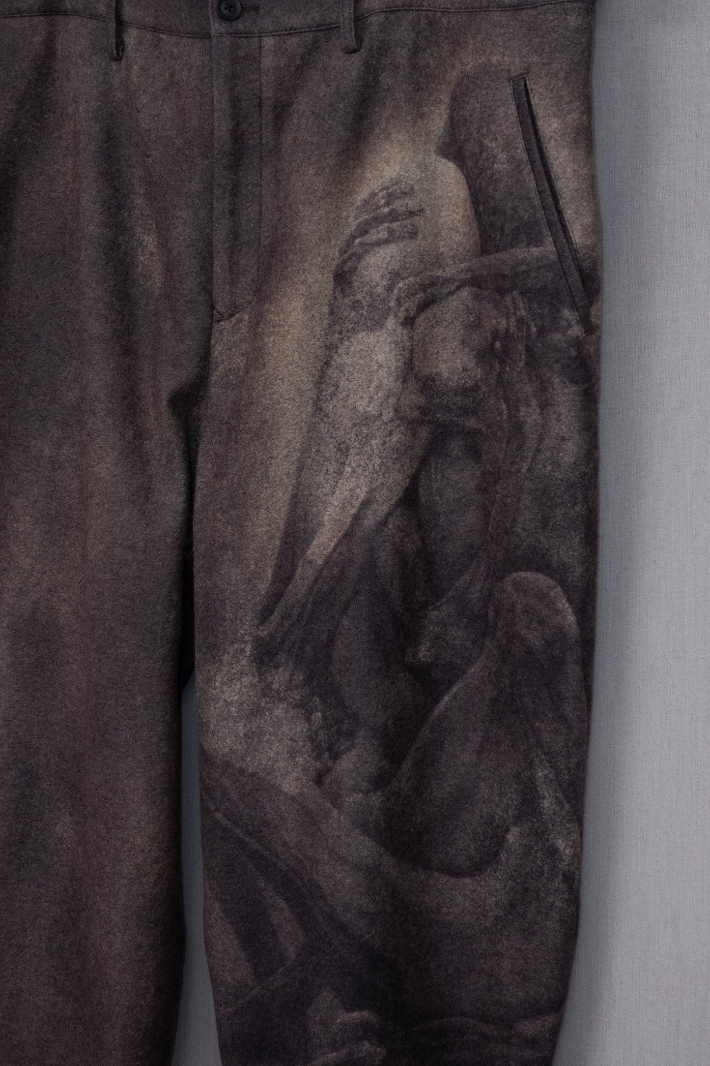 Yohji Yamamoto Pour Homme 2022AW Zdzisław Beksiński Wool Trouser