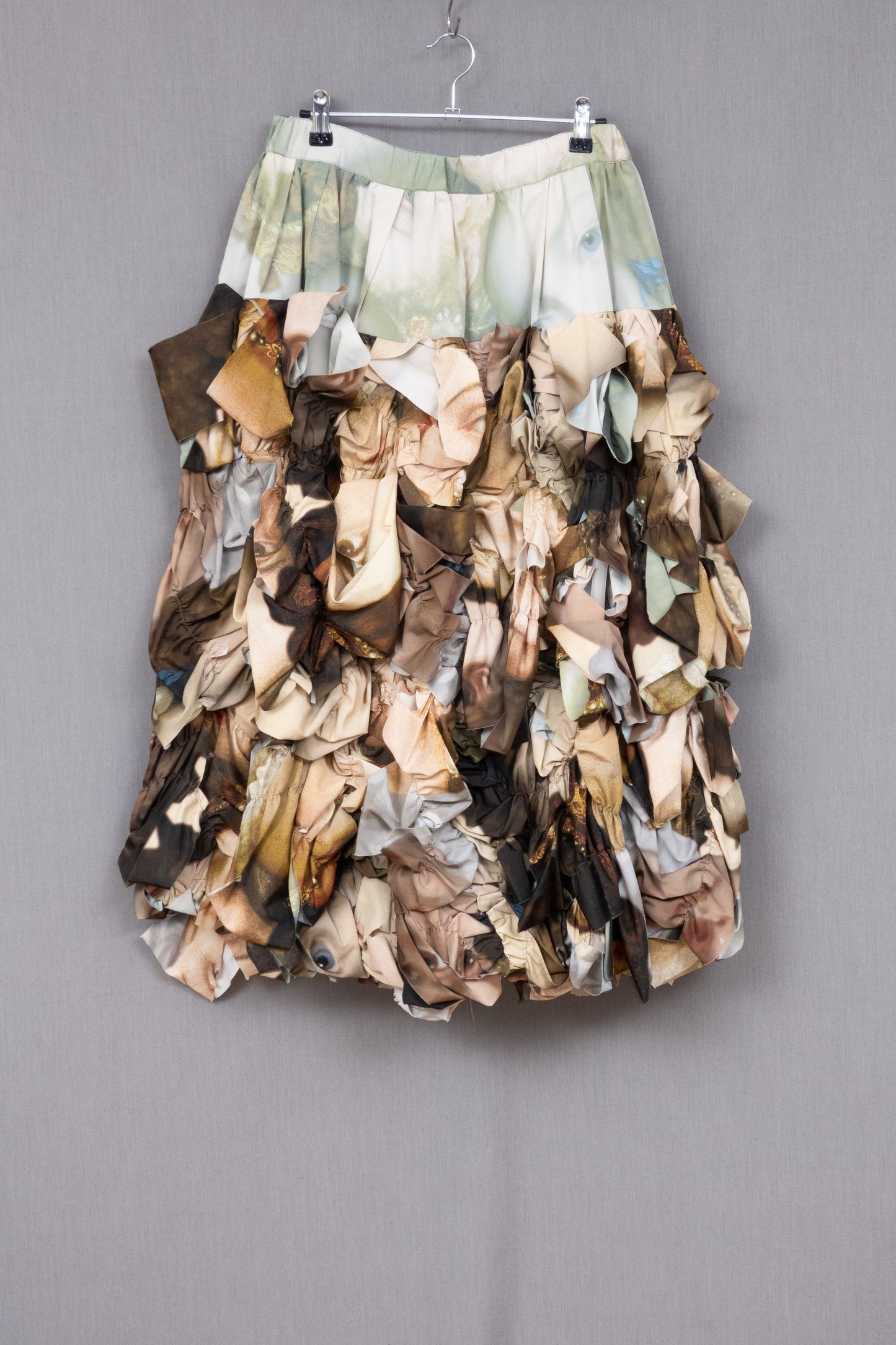 Comme des Garçons 2024SS  Midi Skirt with Face Print