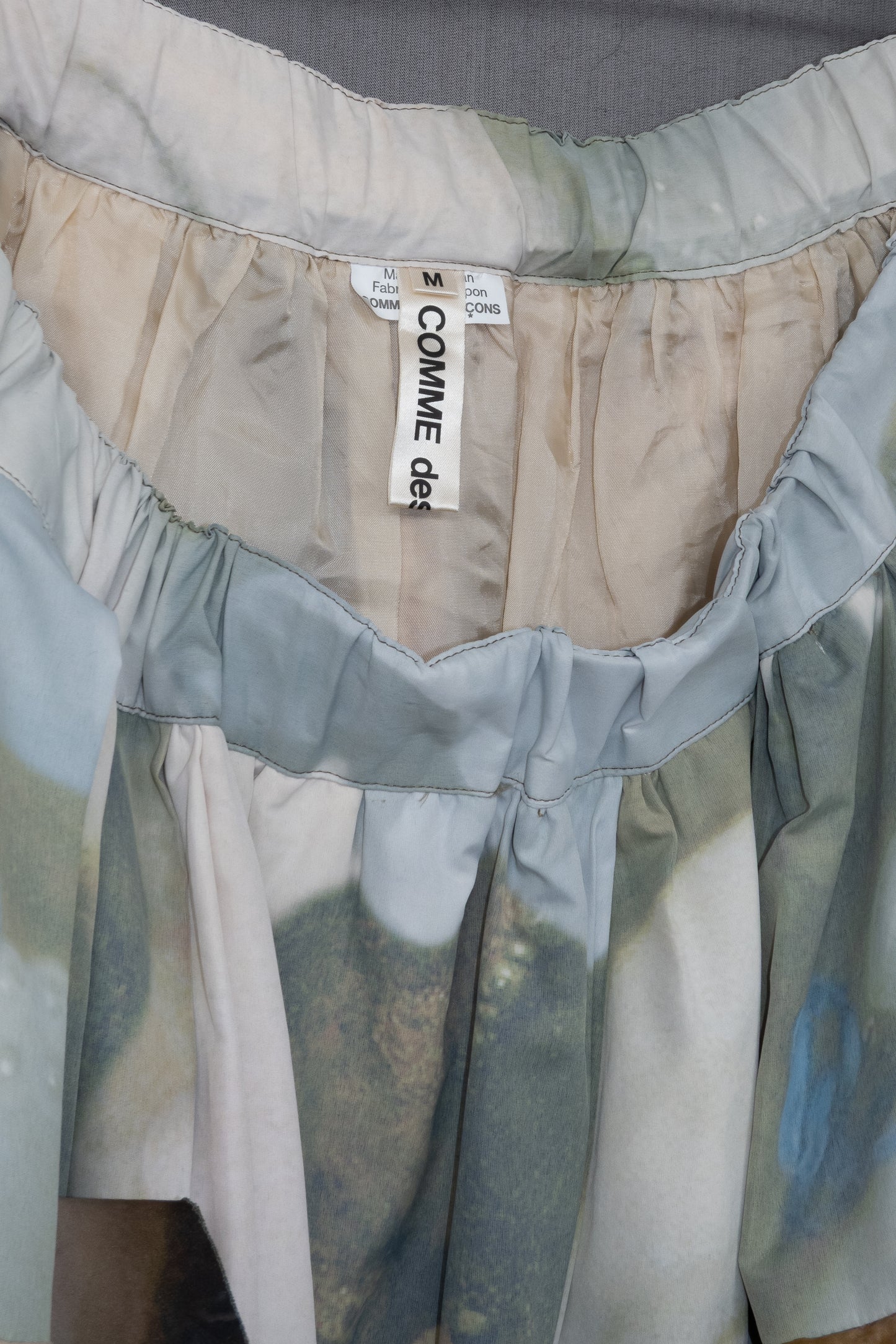 Comme des Garçons 2024SS  Midi Skirt with Face Print