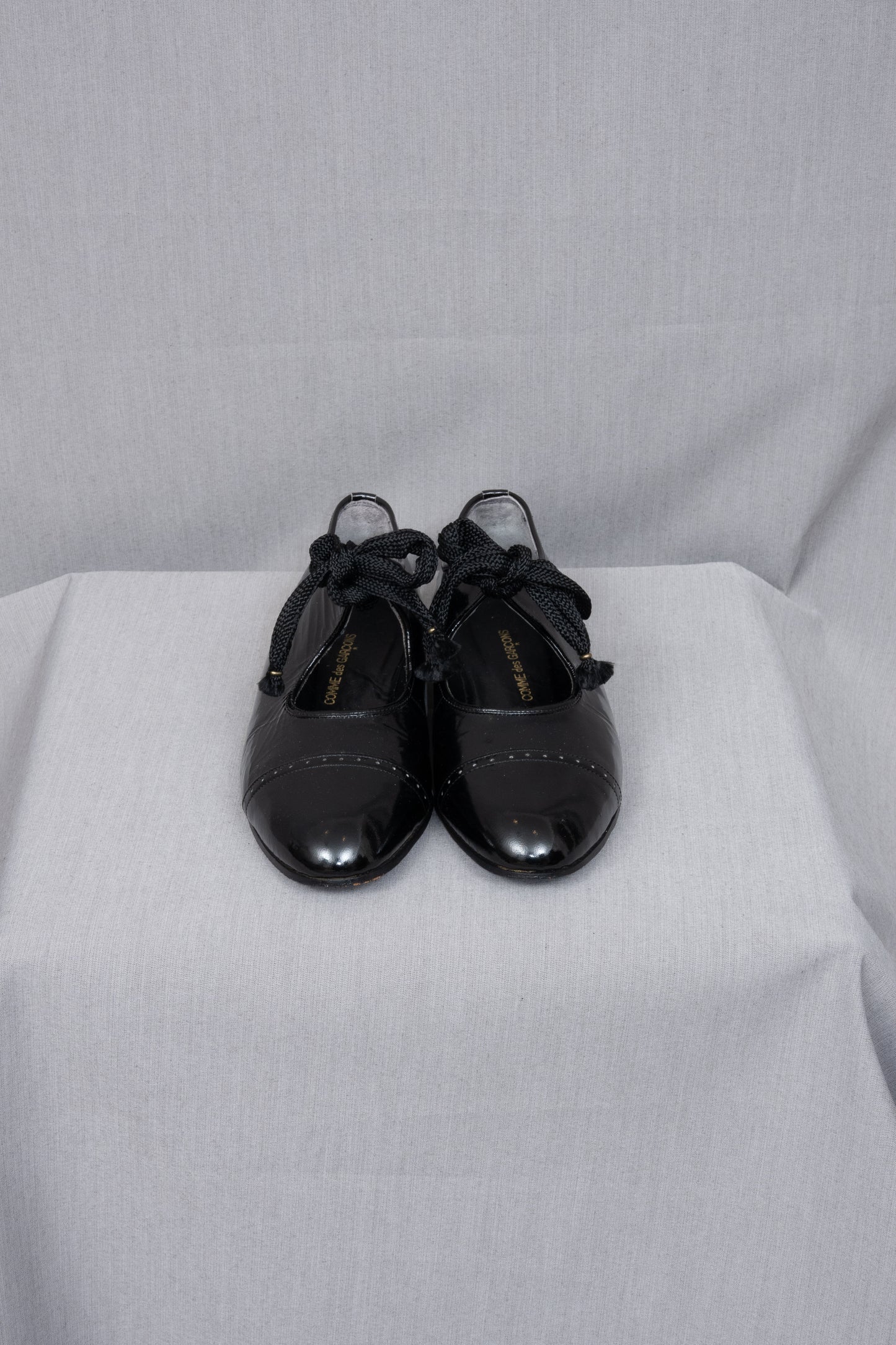 Comme des Garçons Patent Court Shoes