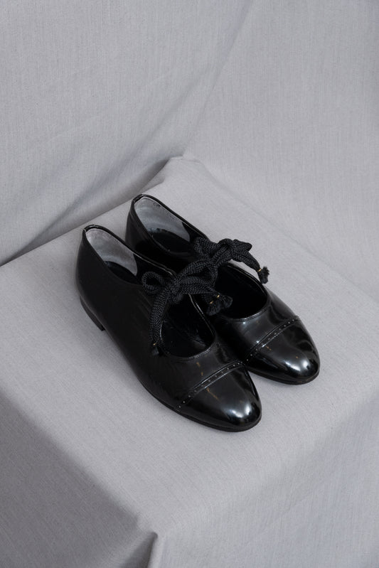 Comme des Garçons Patent Court Shoes