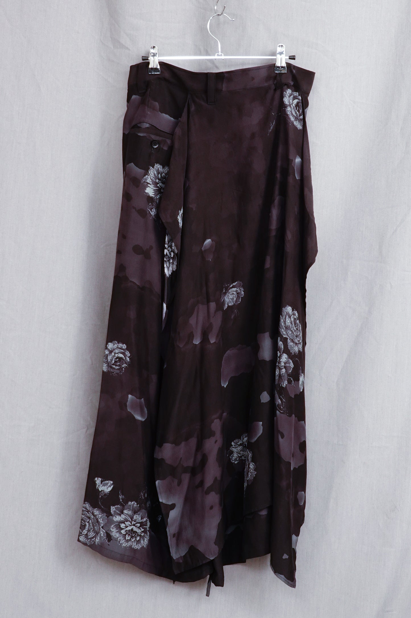 Yohji Yamamoto Floral Silk Pants