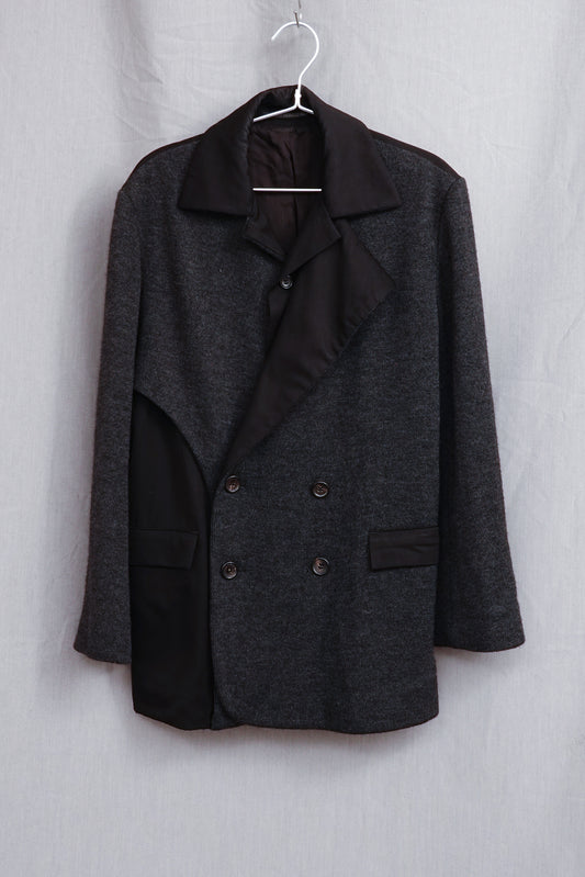 Yohji Yamamoto Femme 1996AW Docking Wool Knit Jacket