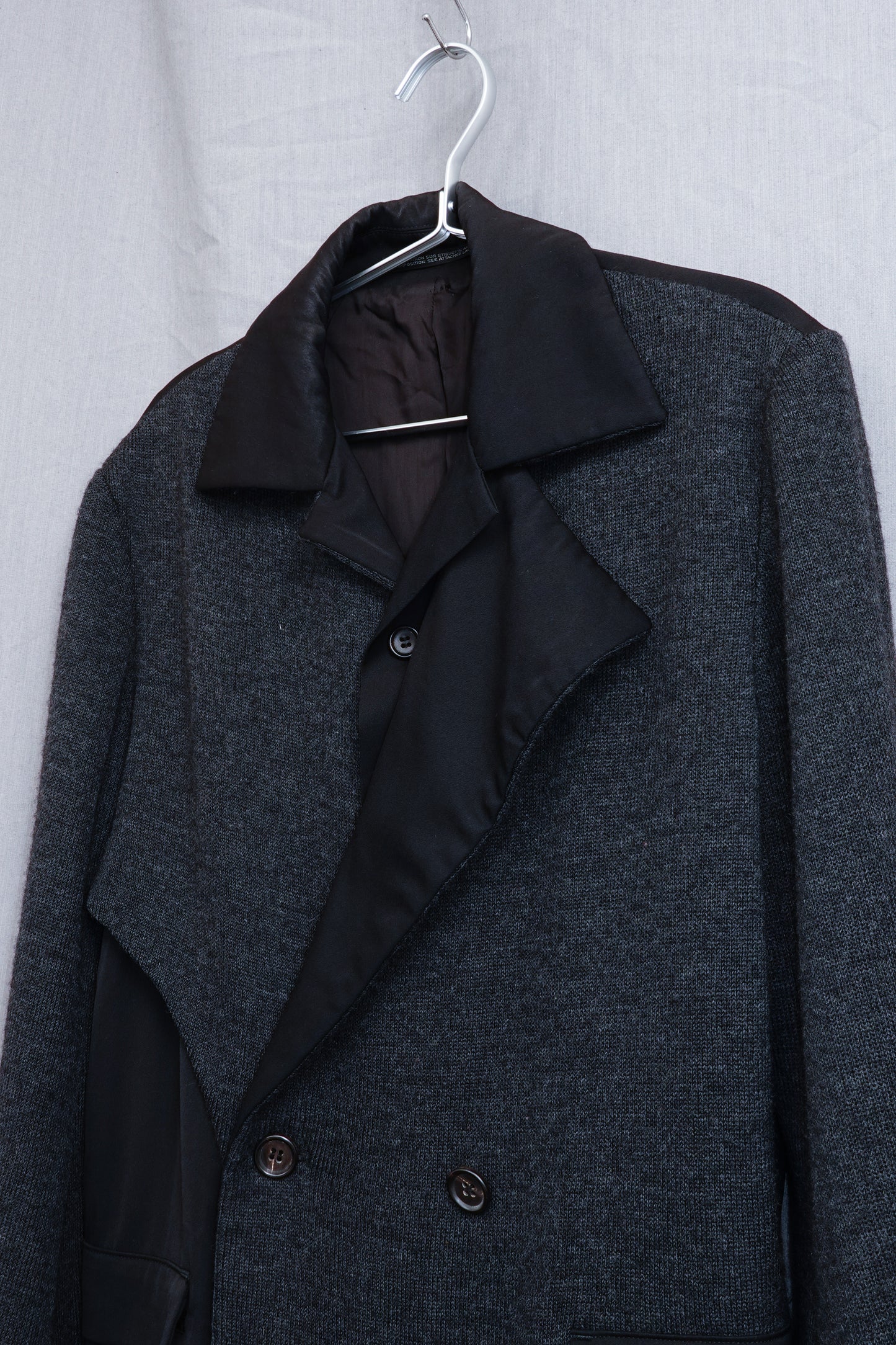 Yohji Yamamoto Femme 1996AW Docking Wool Knit Jacket