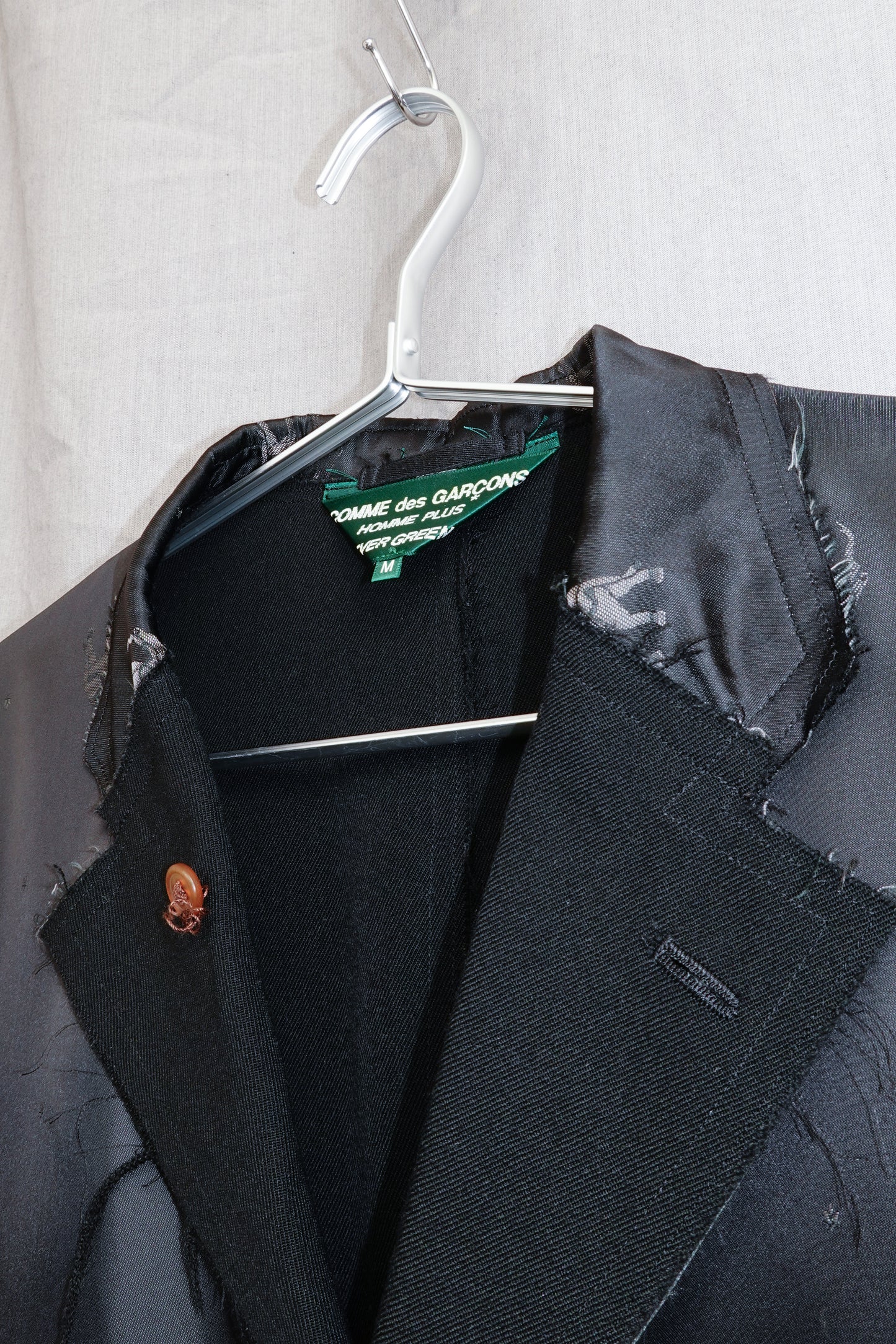 Commde des Garçons Homme Plus Ever Green Cupra Tailored Jacket