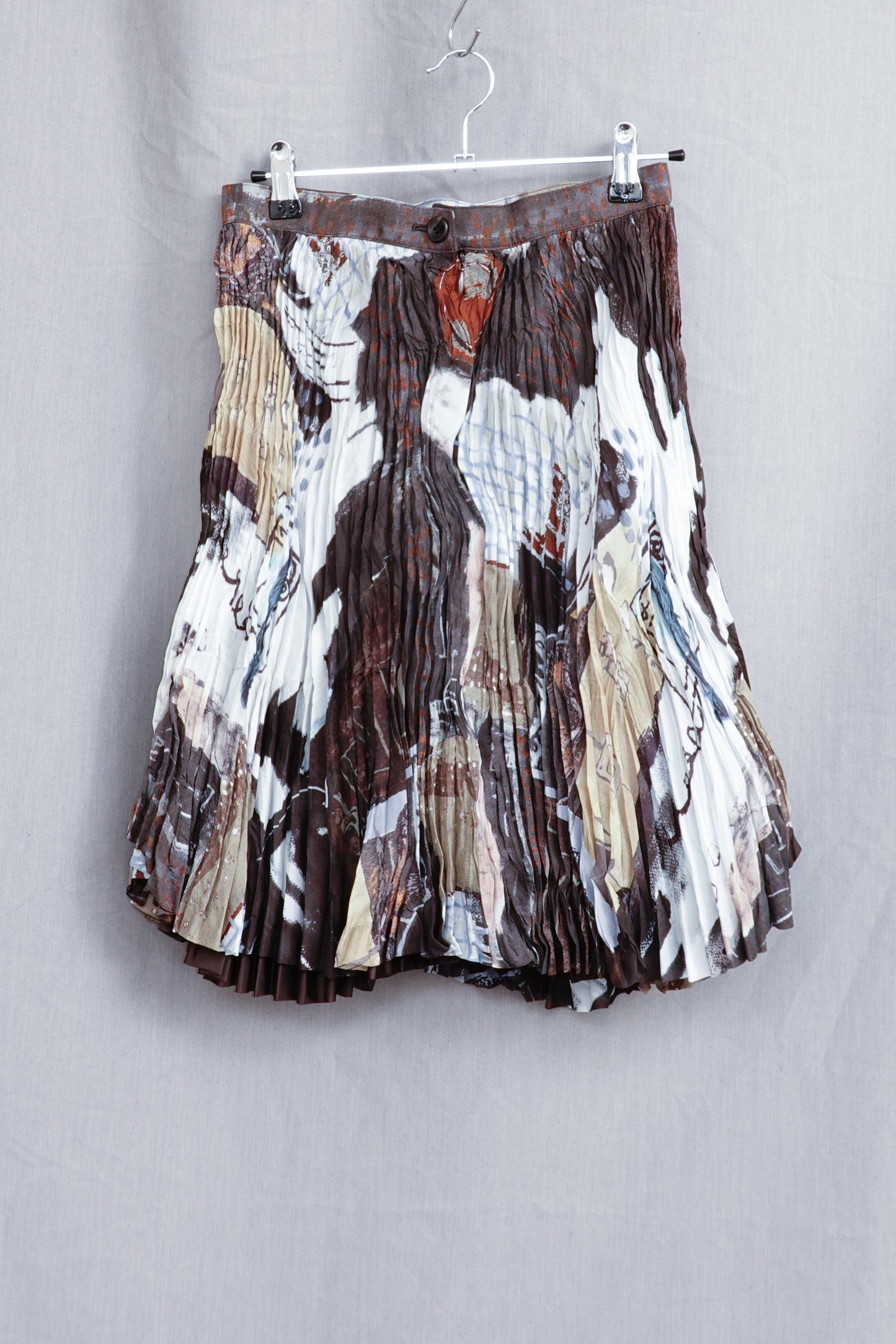 Issey Miyake Flared Pleated Skirt