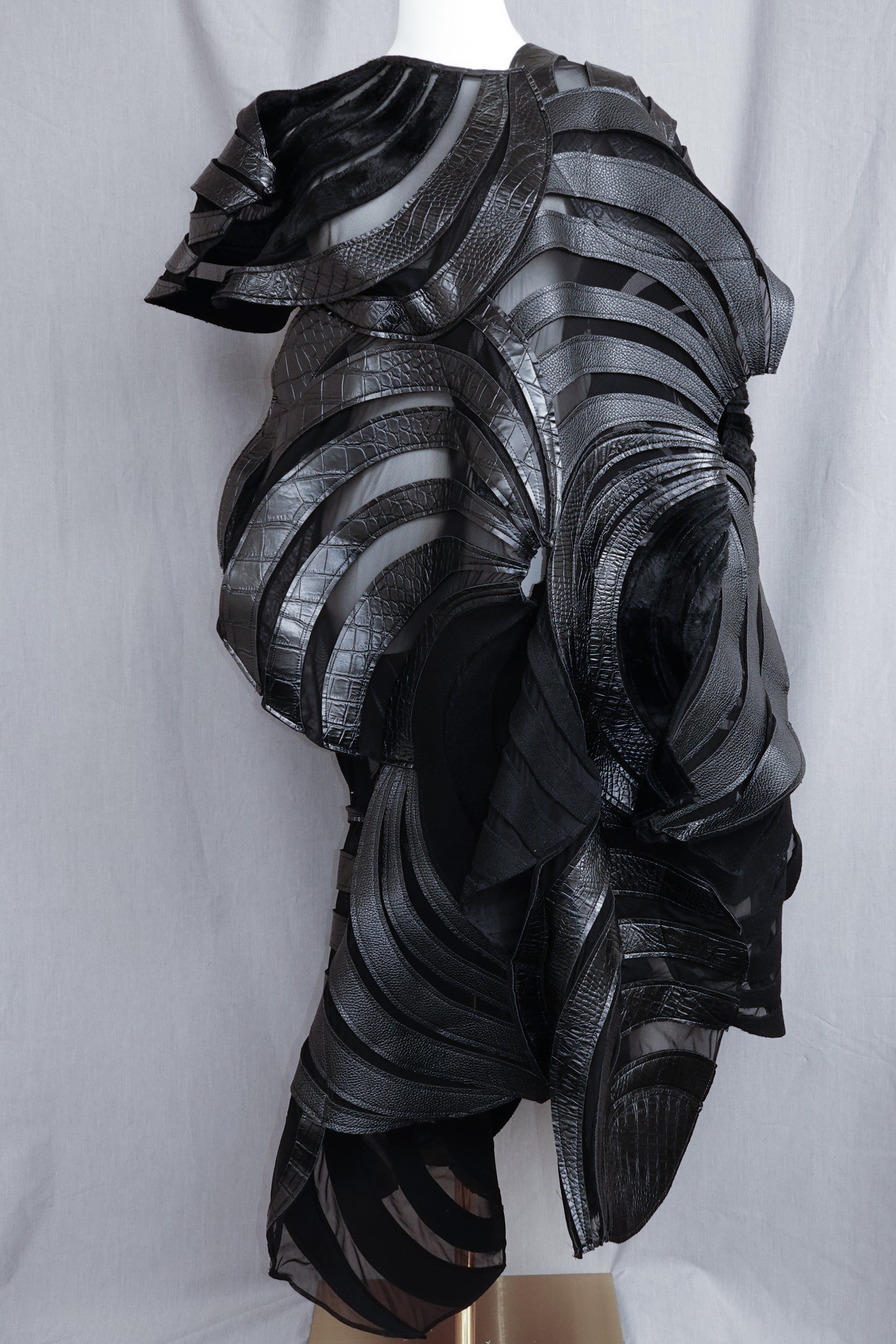Junya Watanabe 2024AW Mixed-Material Panel Dress