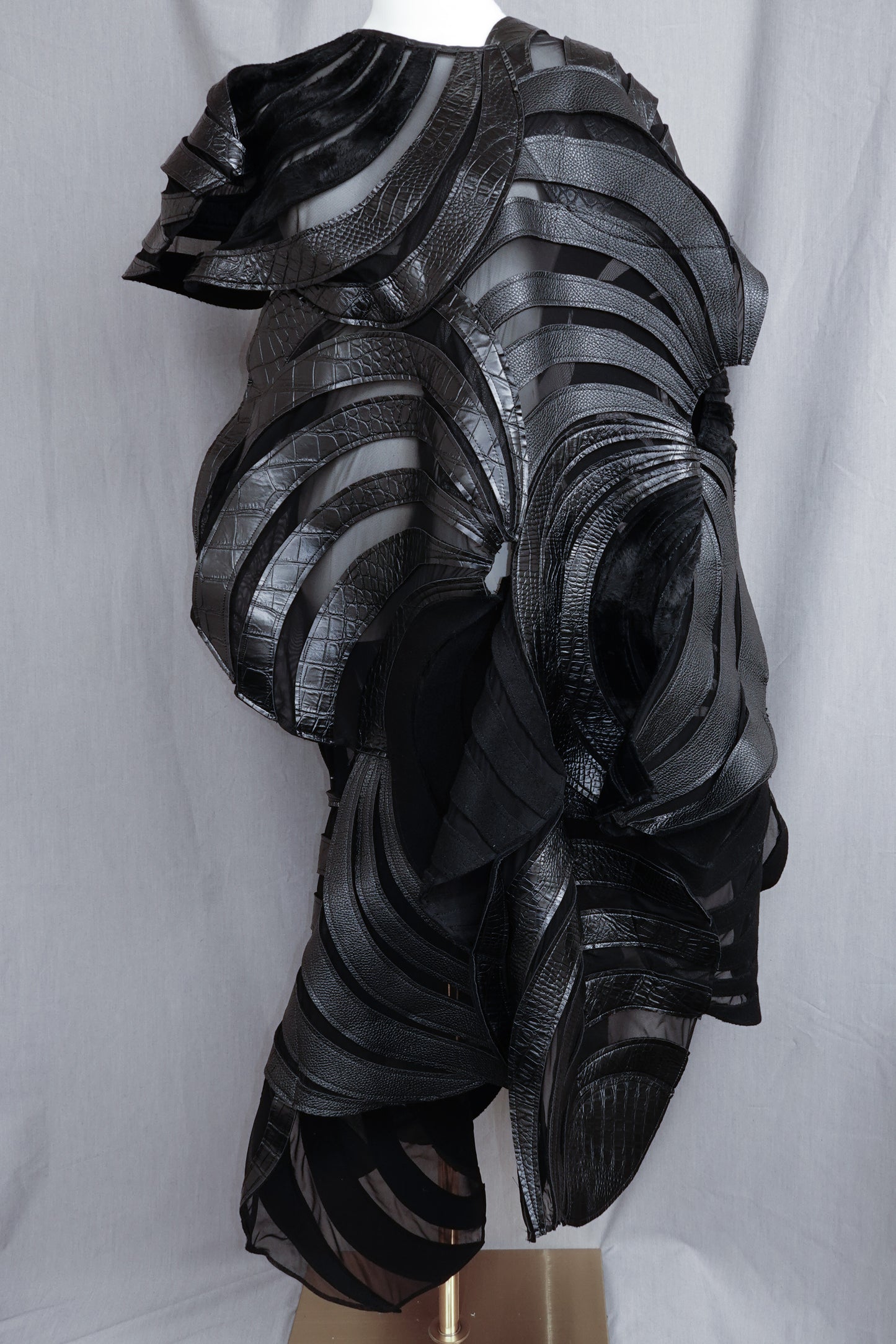 Junya Watanabe 2024AW Mixed-Material Panel Dress