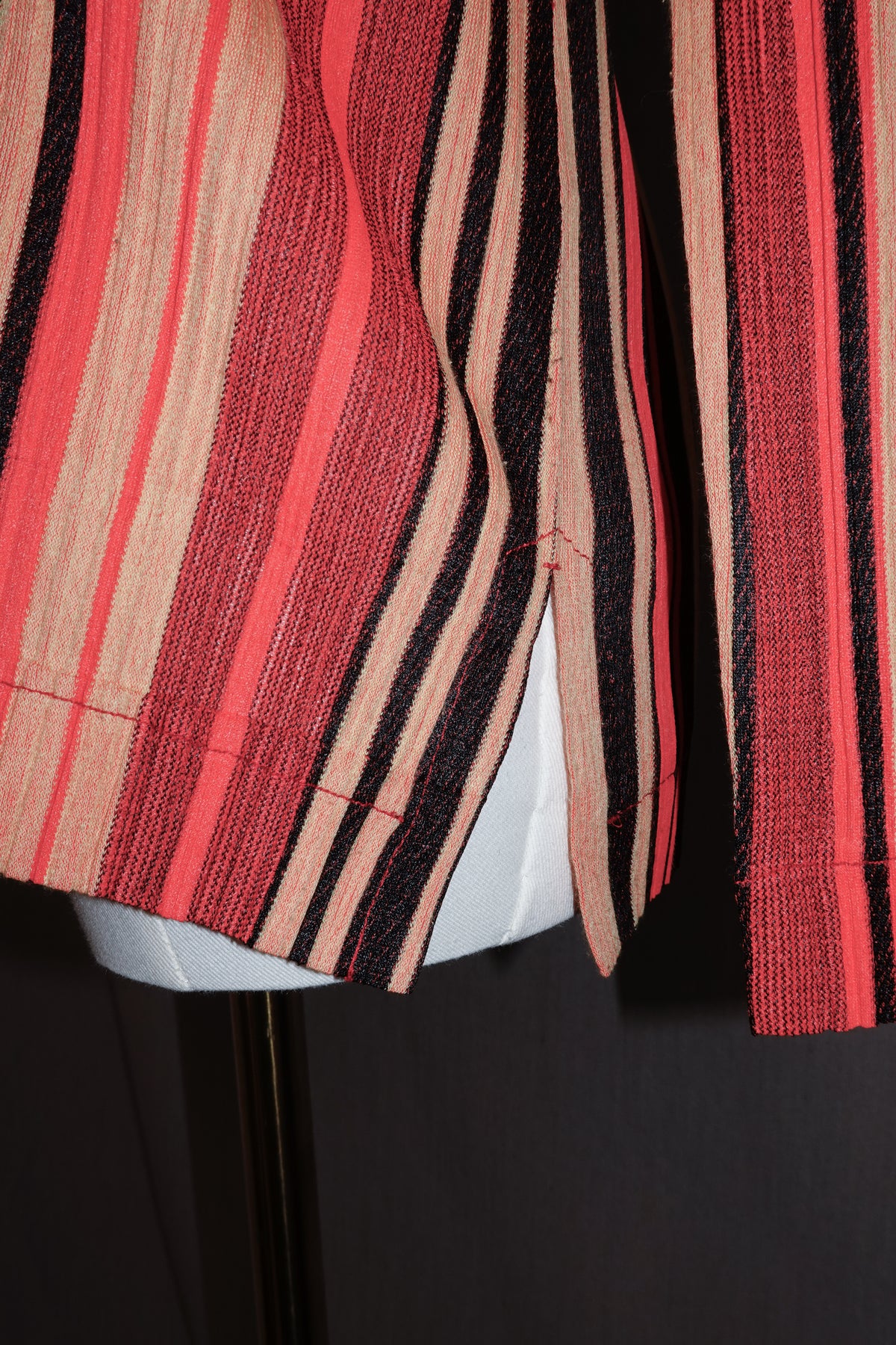 Pleats Please Issey Miyake Slit Neckline Top