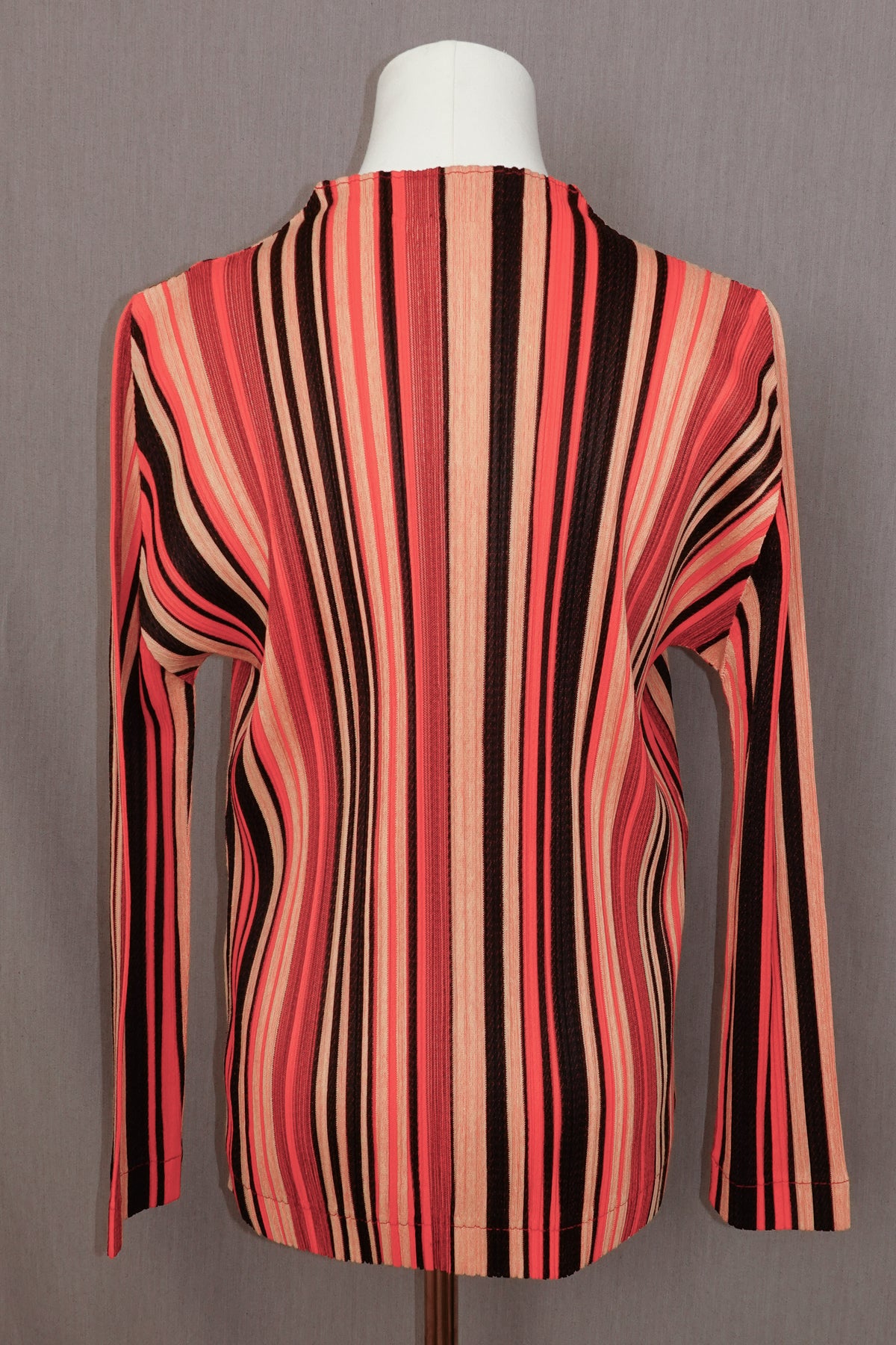 Pleats Please Issey Miyake Slit Neckline Top