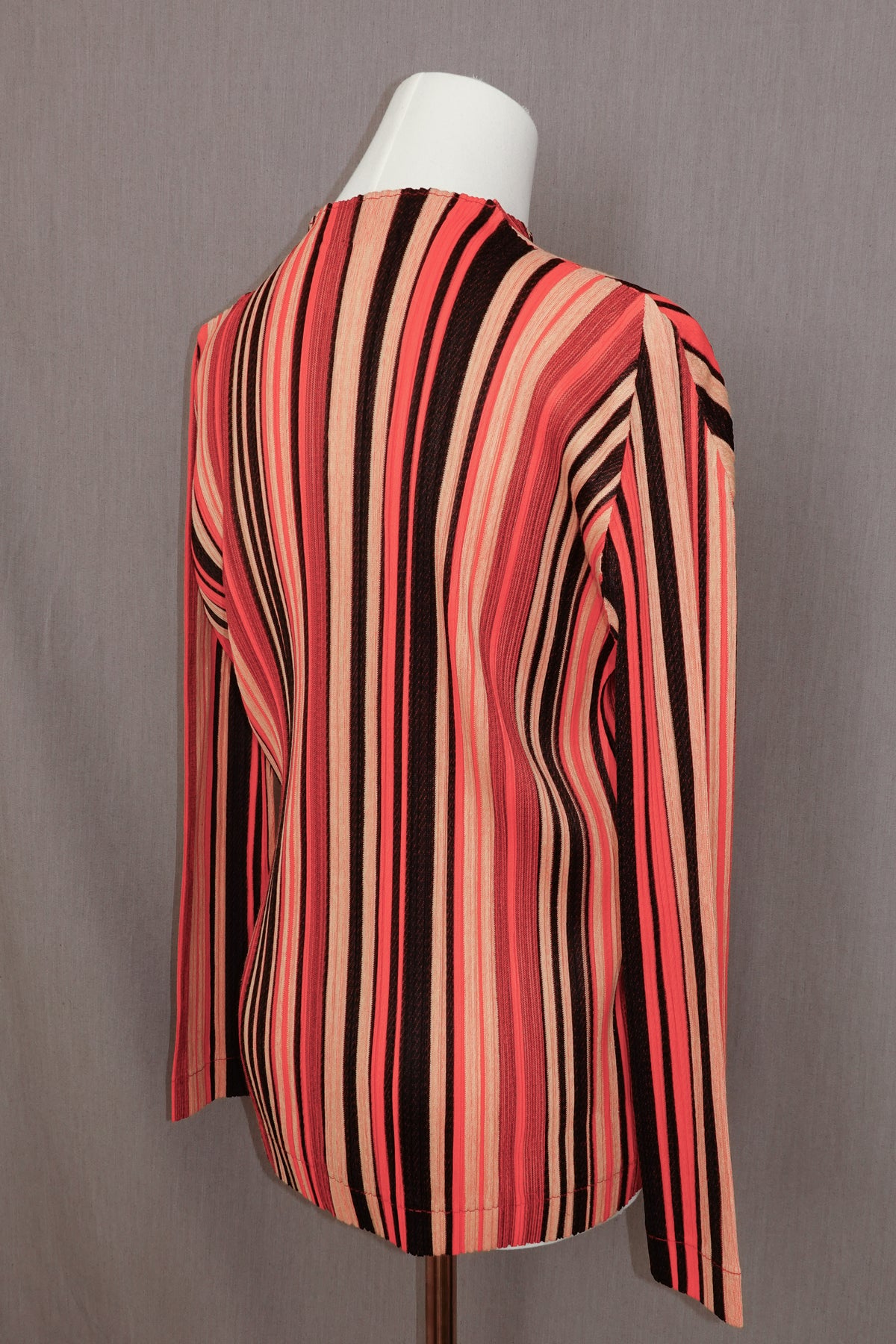 Pleats Please Issey Miyake Slit Neckline Top